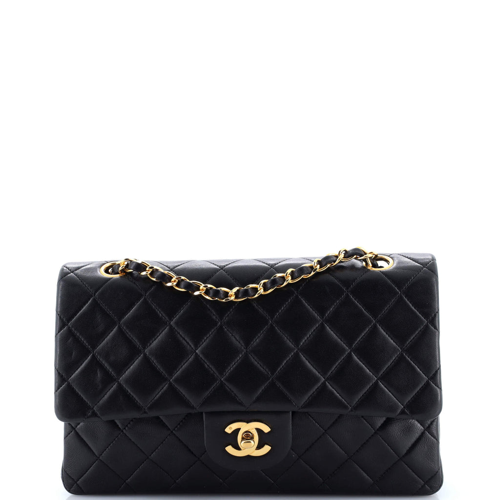 Vintage Classic Double Flap Bag Quilted Lambskin Medium