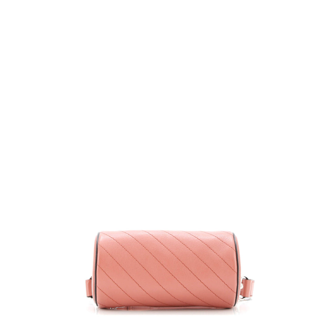 Blondie Shoulder Bag Diagonal Quilted Leather Mini