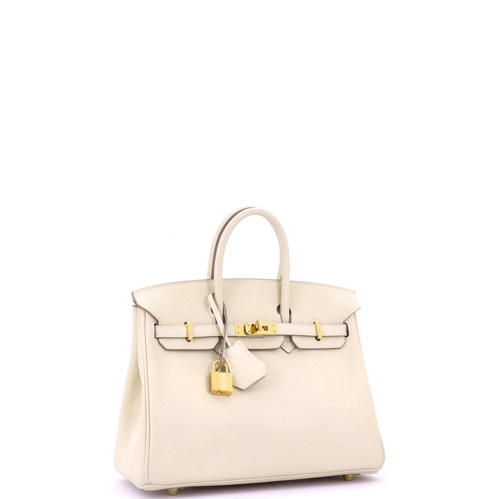 Birkin Handbag Light Swift with Gold Hardware 25