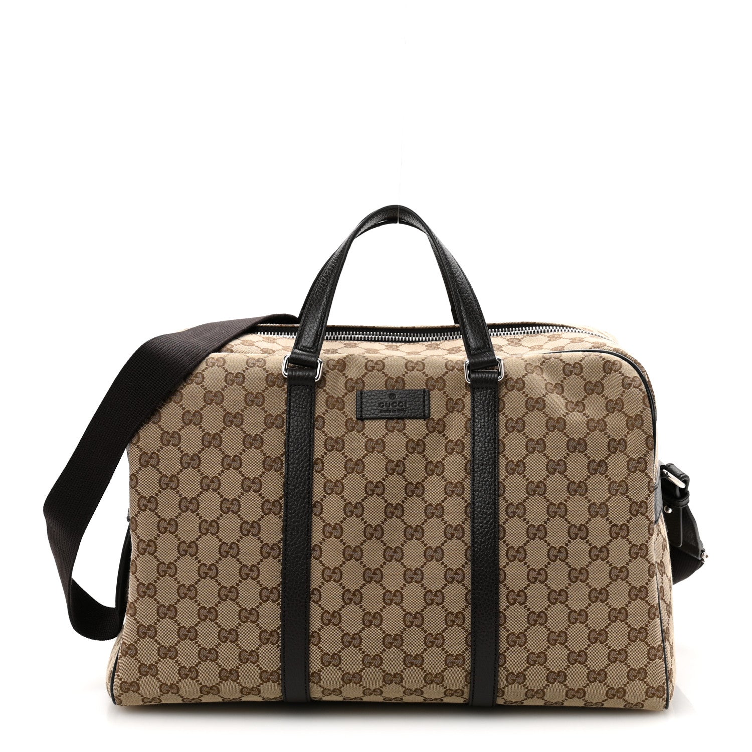 Monogram Dollar Calfskin Boston Duffle Bag Beige Ebony Testa di Moro Marrone Scuro