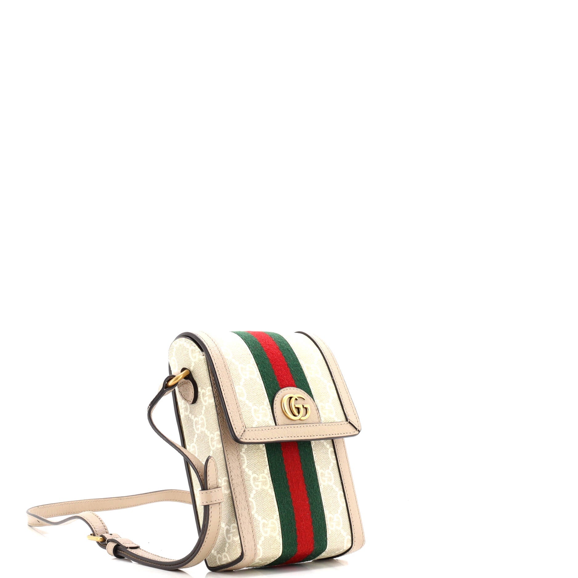 Ophidia Vertical Flap Crossbody Bag GG Coated Canvas Mini