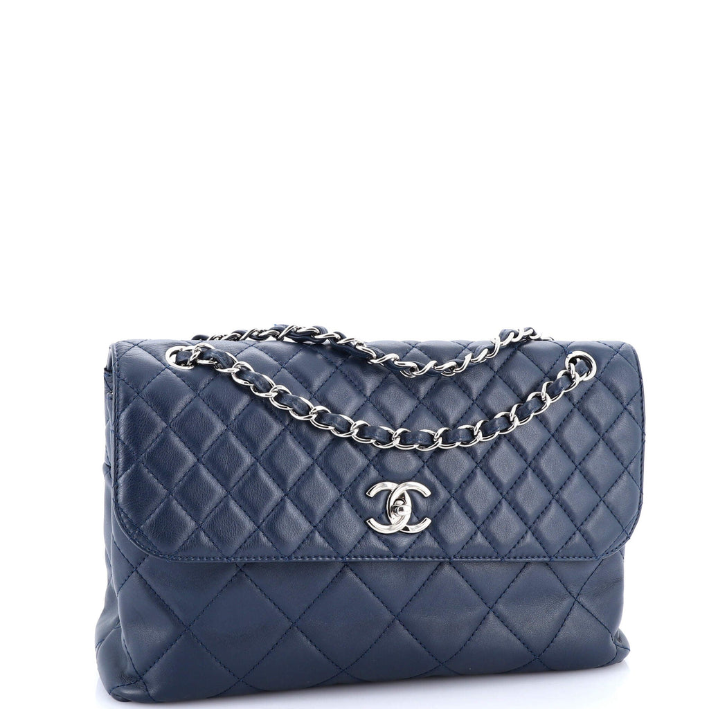 In The Business Flap Bag Quilted Calfskin Maxi
