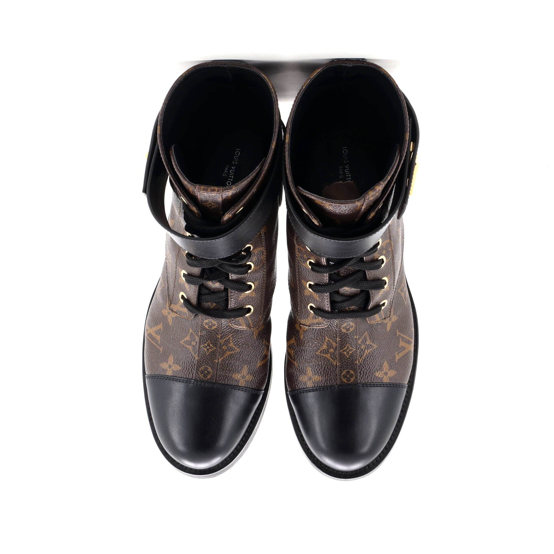 Women's Wonderland Flat Ranger Boots Monogram Canvas and Leather