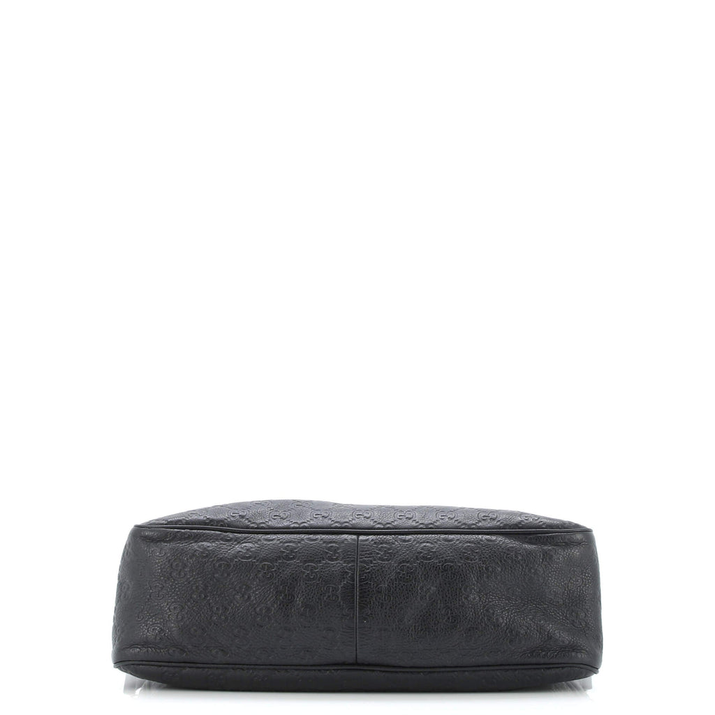 Flap Messenger Bag Guccissima Leather Large