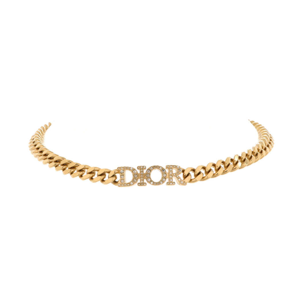 Dio(r)evolution Choker Necklace Metal with Crystals