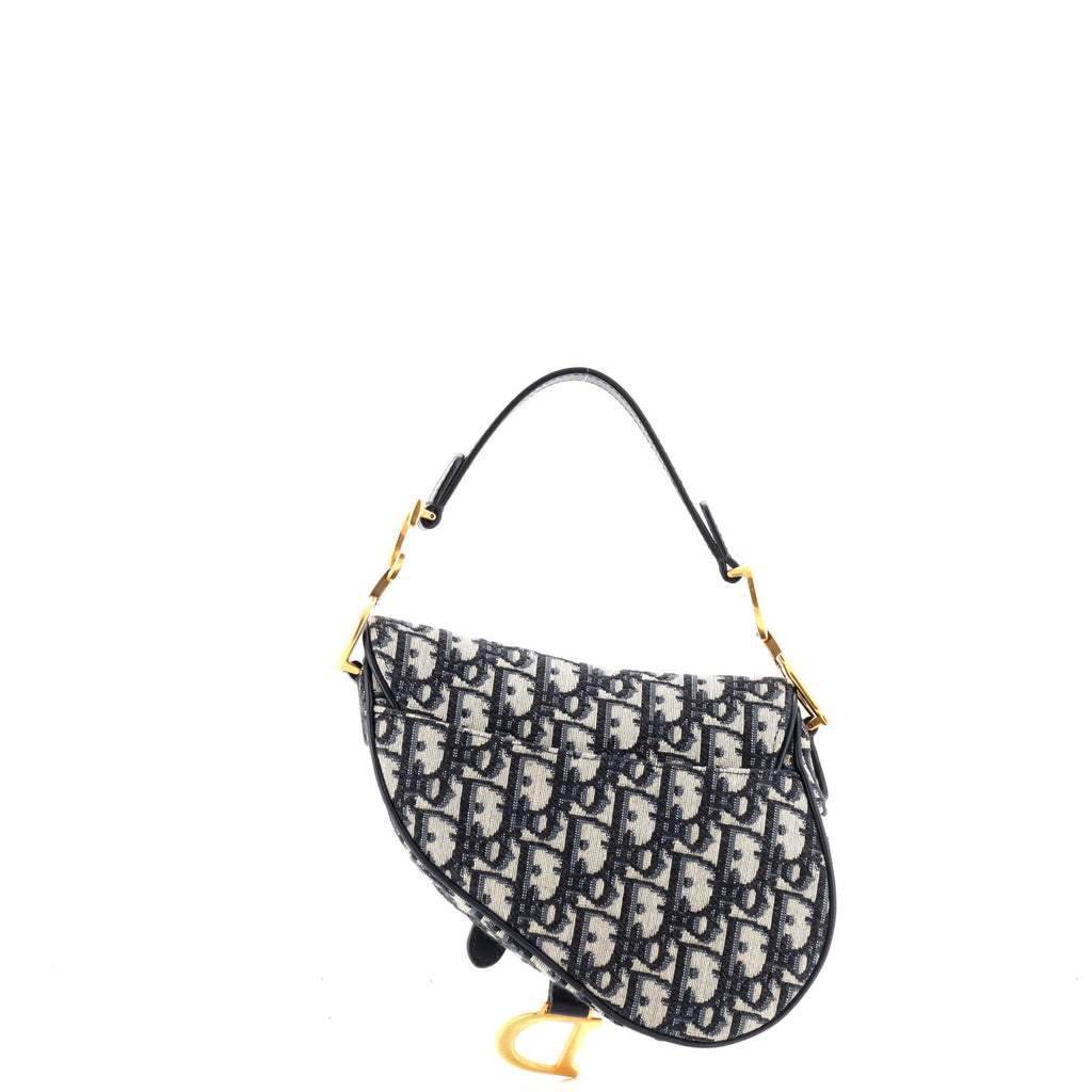 Saddle Handbag Oblique Canvas Mini