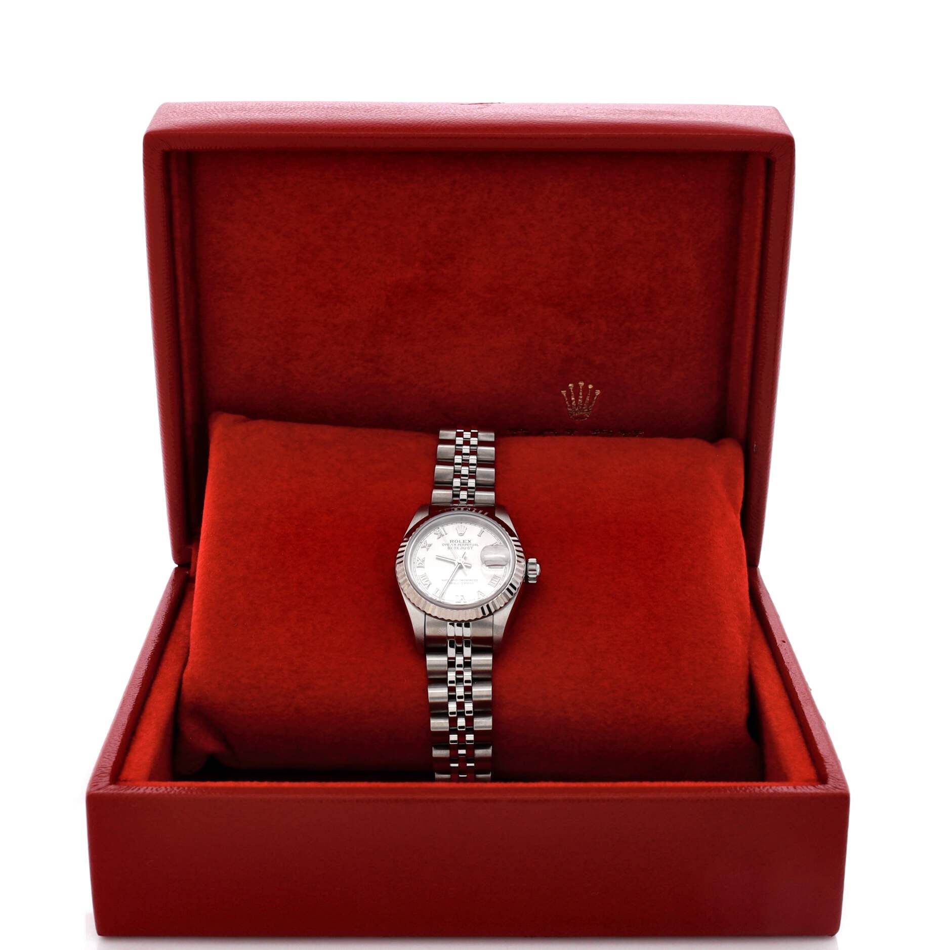 Oyster Perpetual Datejust Automatic Watch Stainless Steel and White Gold 26