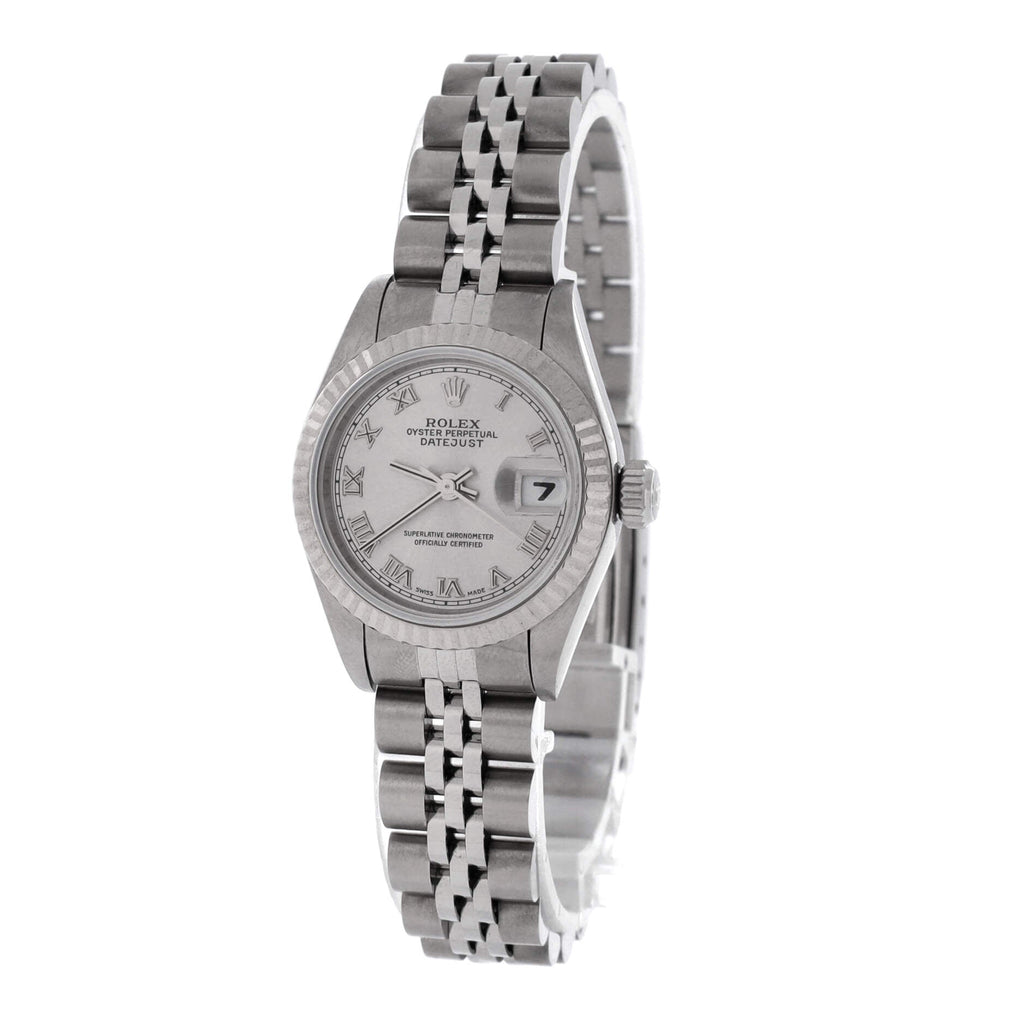 Oyster Perpetual Datejust Automatic Watch Stainless Steel and White Gold 26