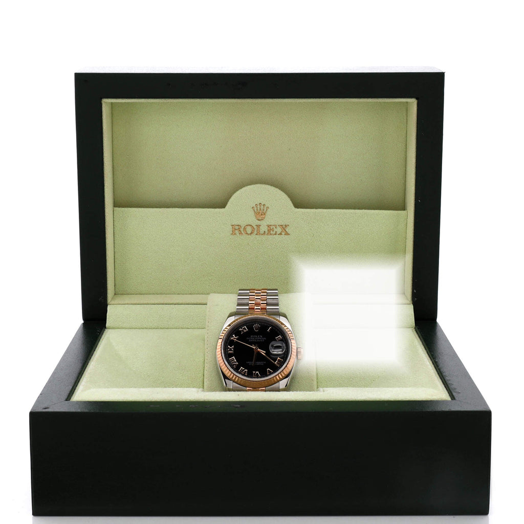Oyster Perpetual Datejust Automatic Watch Stainless Steel and Rose Gold 36