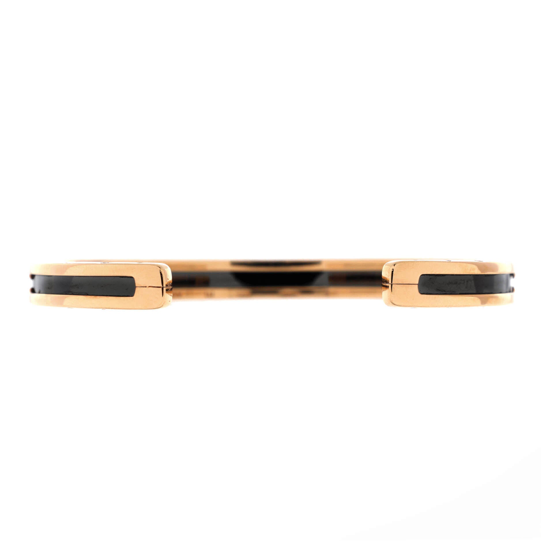 B.Zero1 Cuff Bracelet 18K Rose Gold and Ceramic
