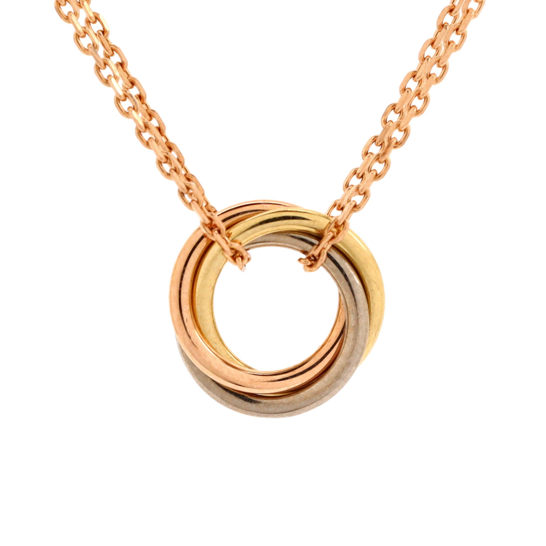 Trinity Choker Necklace 18K Tricolor Gold
