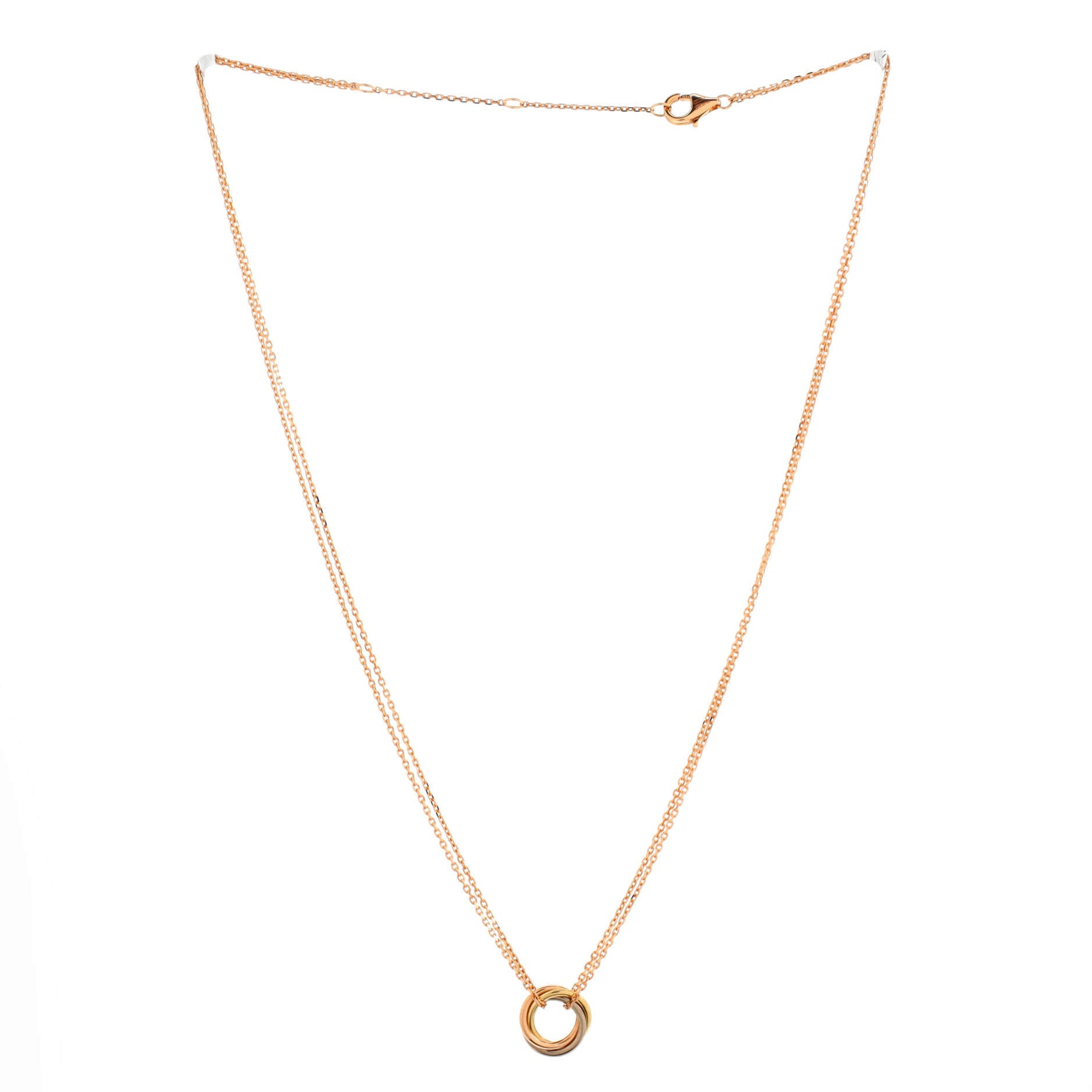 Trinity Choker Necklace 18K Tricolor Gold
