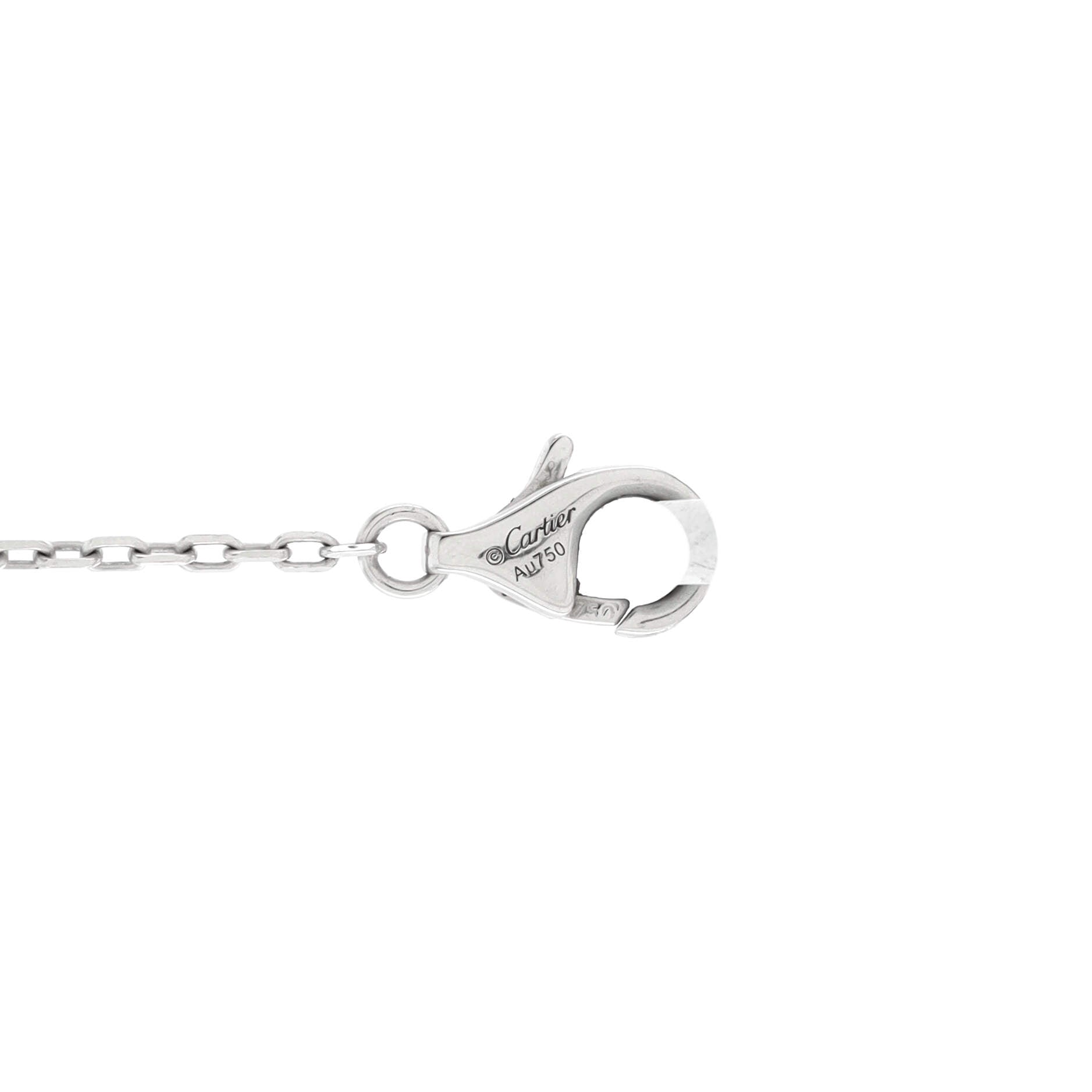 Cartier D'Amour Pendant Necklace 18K White Gold with Diamond Small