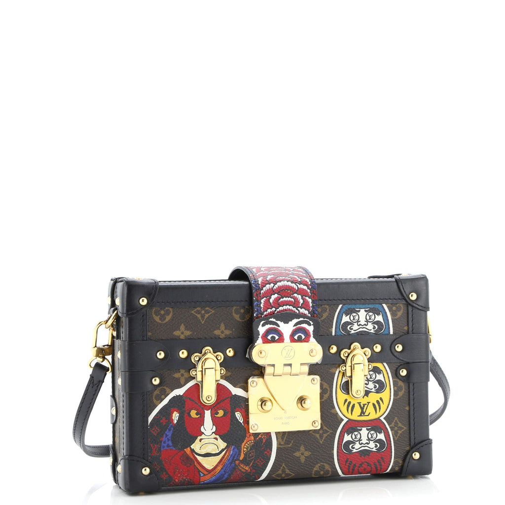 Petite Malle Handbag Limited Edition Kabuki Monogram Canvas