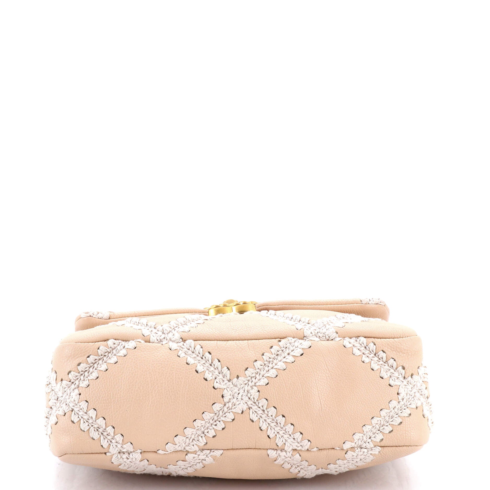 19 Flap Bag Crochet Quilted Calfskin Medium