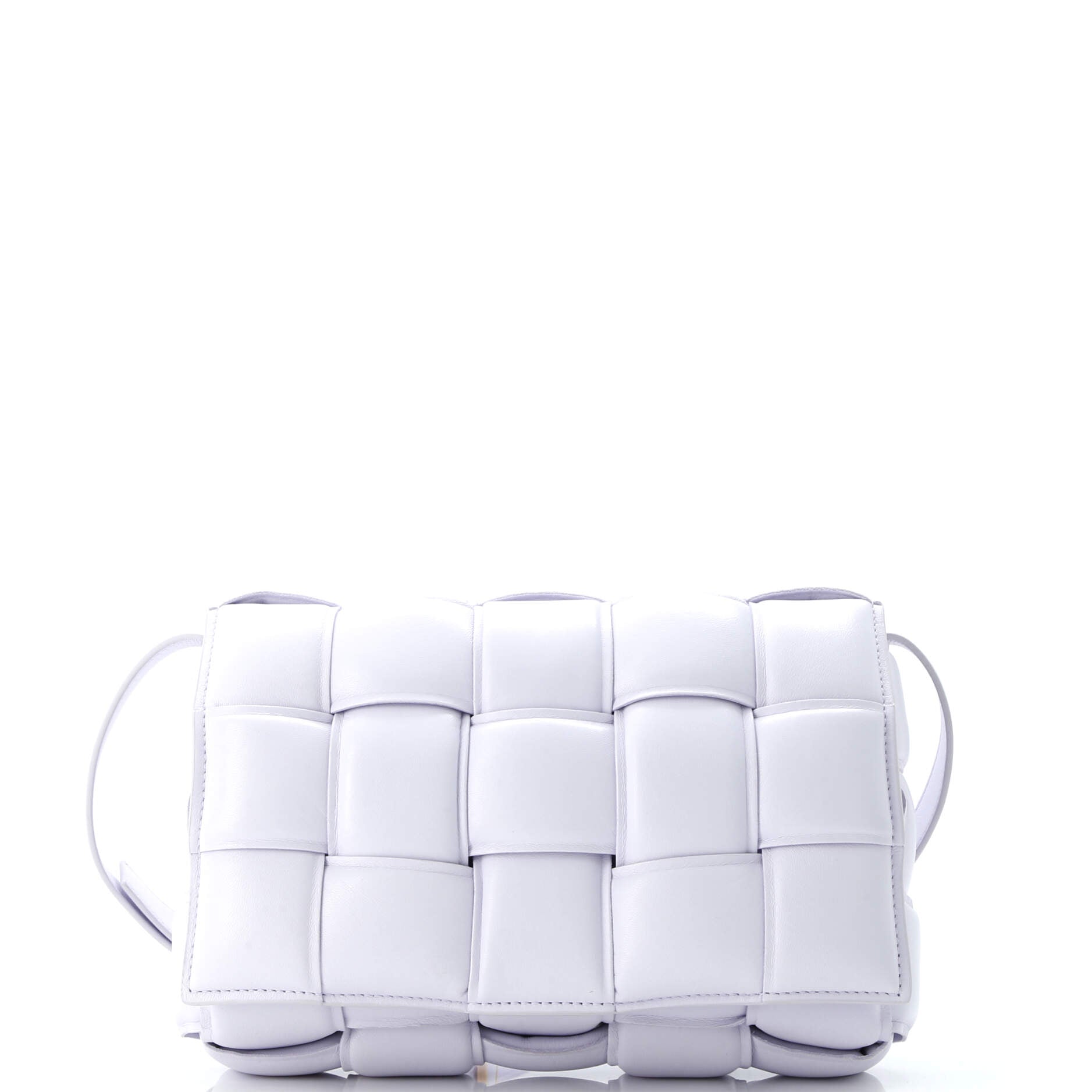 Cassette Crossbody Bag Padded Maxi Intrecciato Leather