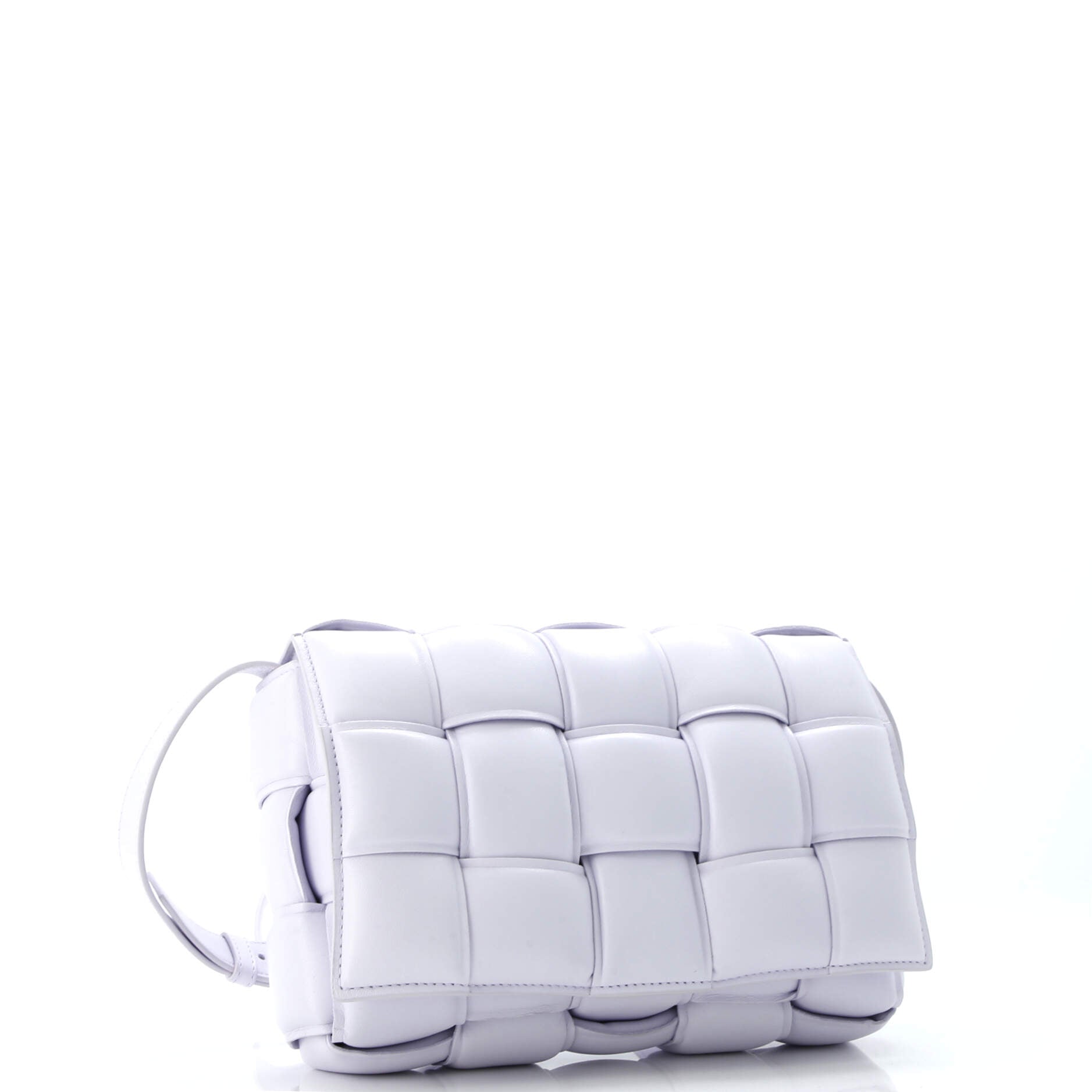 Cassette Crossbody Bag Padded Maxi Intrecciato Leather