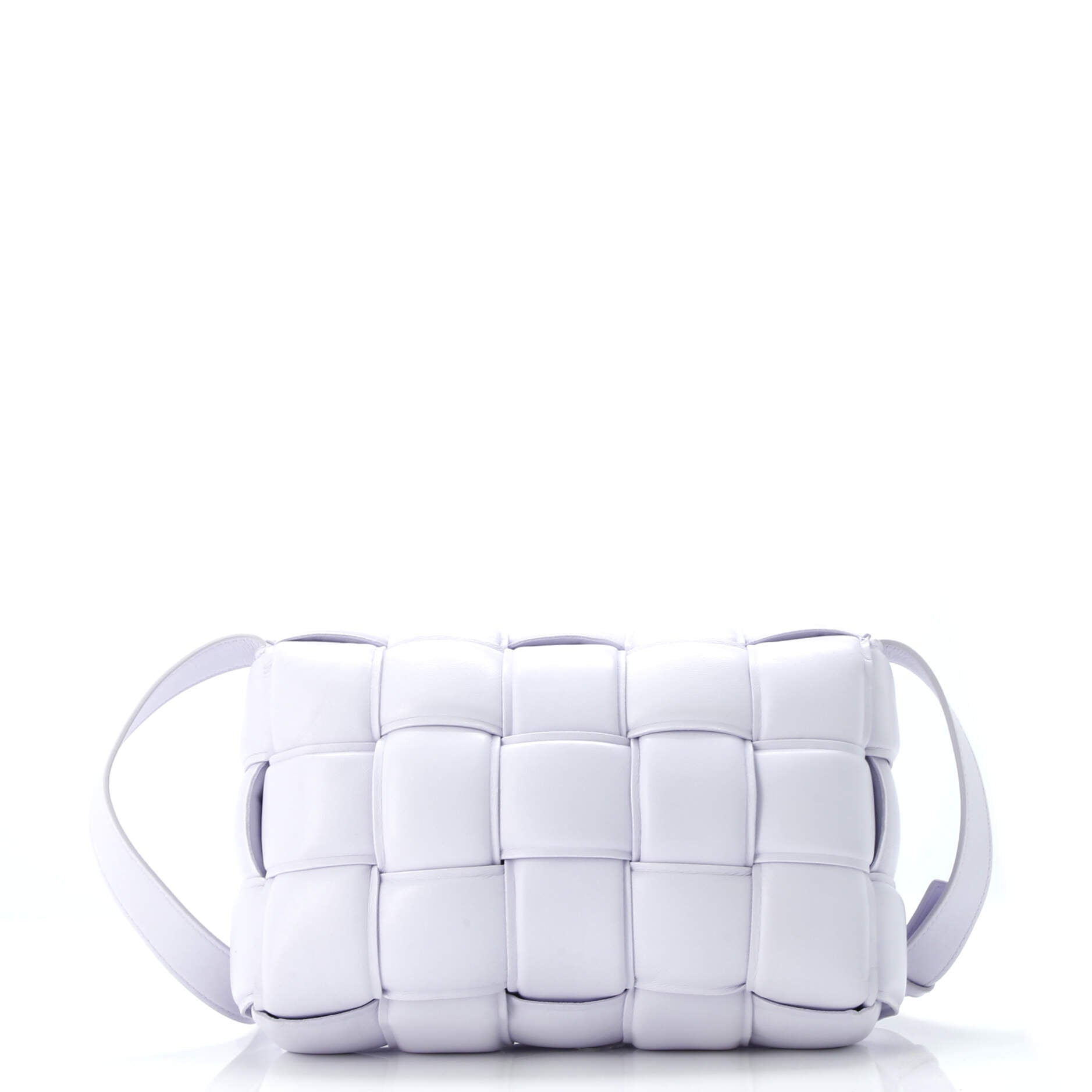 Cassette Crossbody Bag Padded Maxi Intrecciato Leather