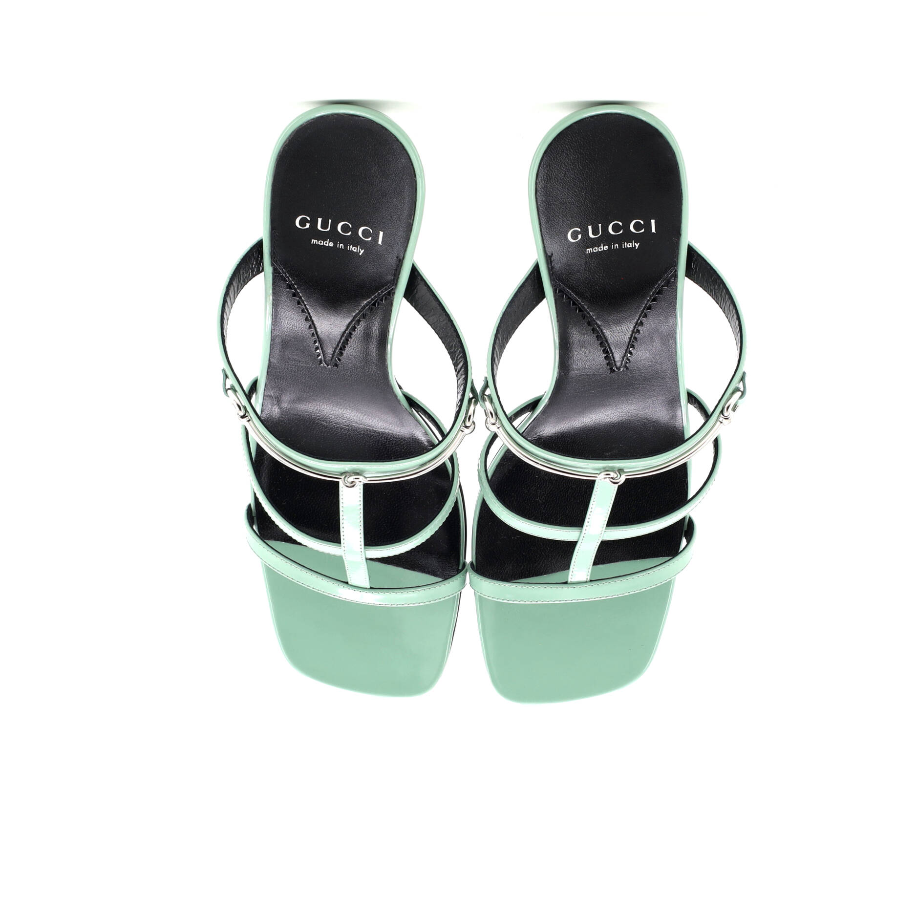 Women's Horsebit Cage Heeled Sandals Leather
