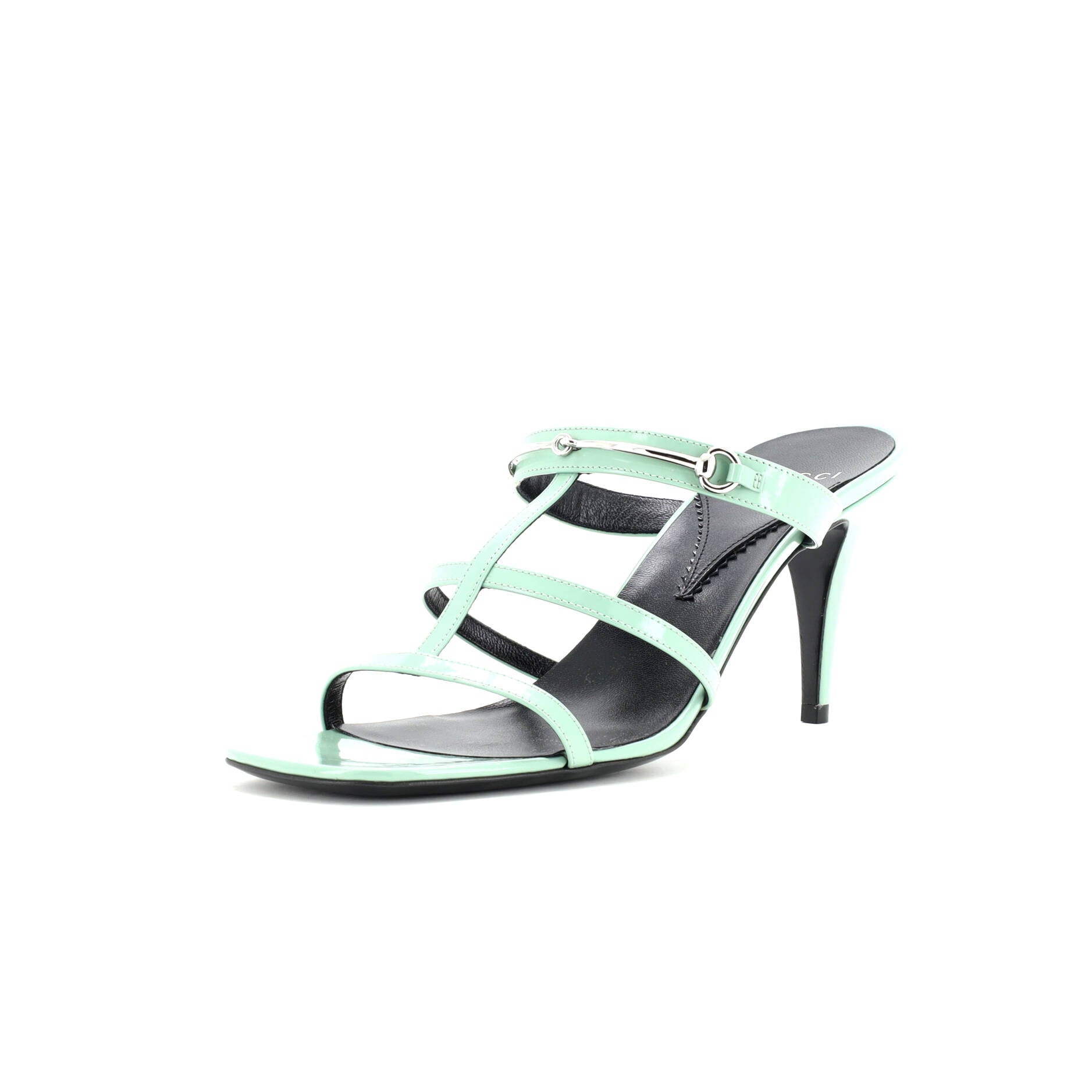 Women's Horsebit Cage Heeled Sandals Leather
