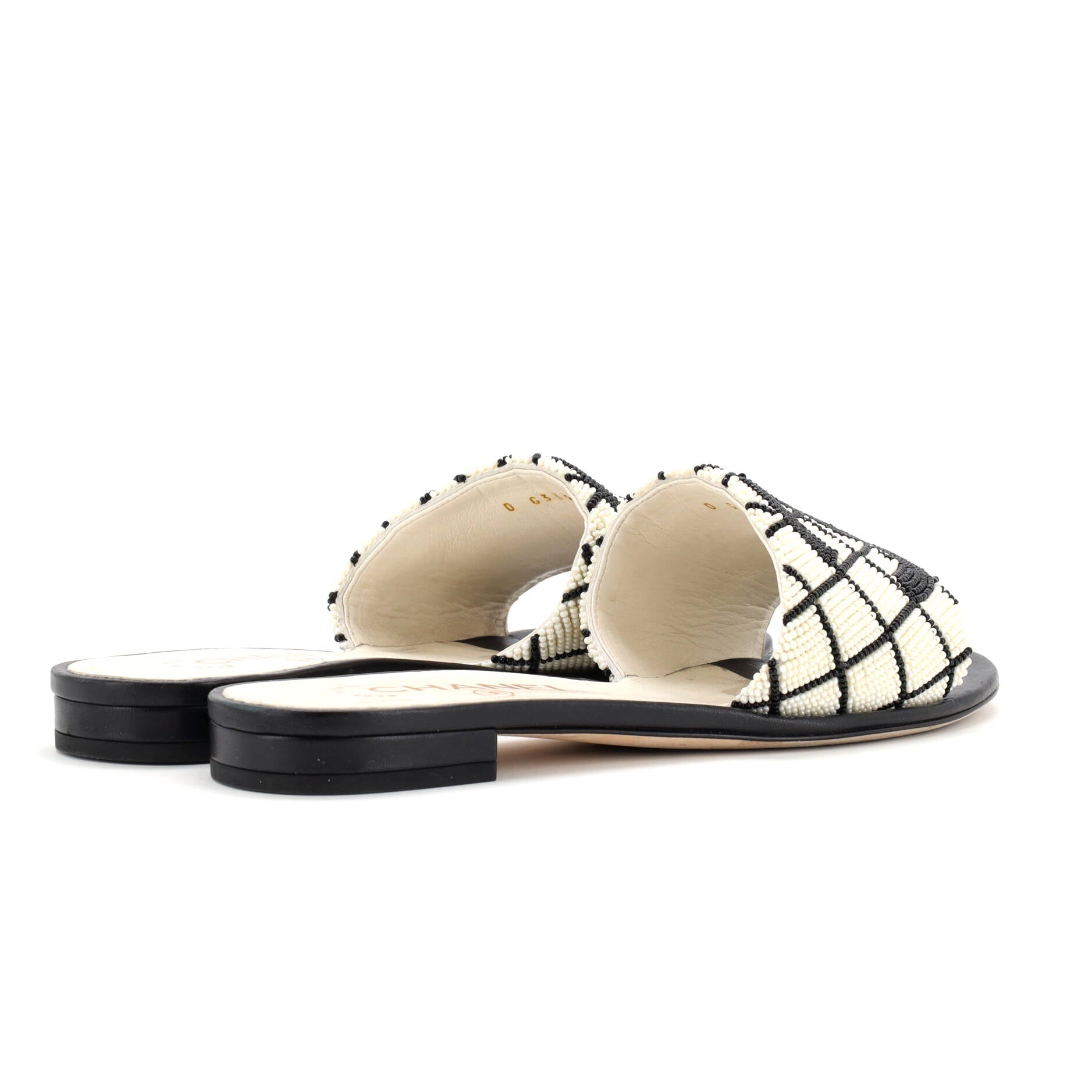 Women's CC Slide Sandals Embellished Leather
