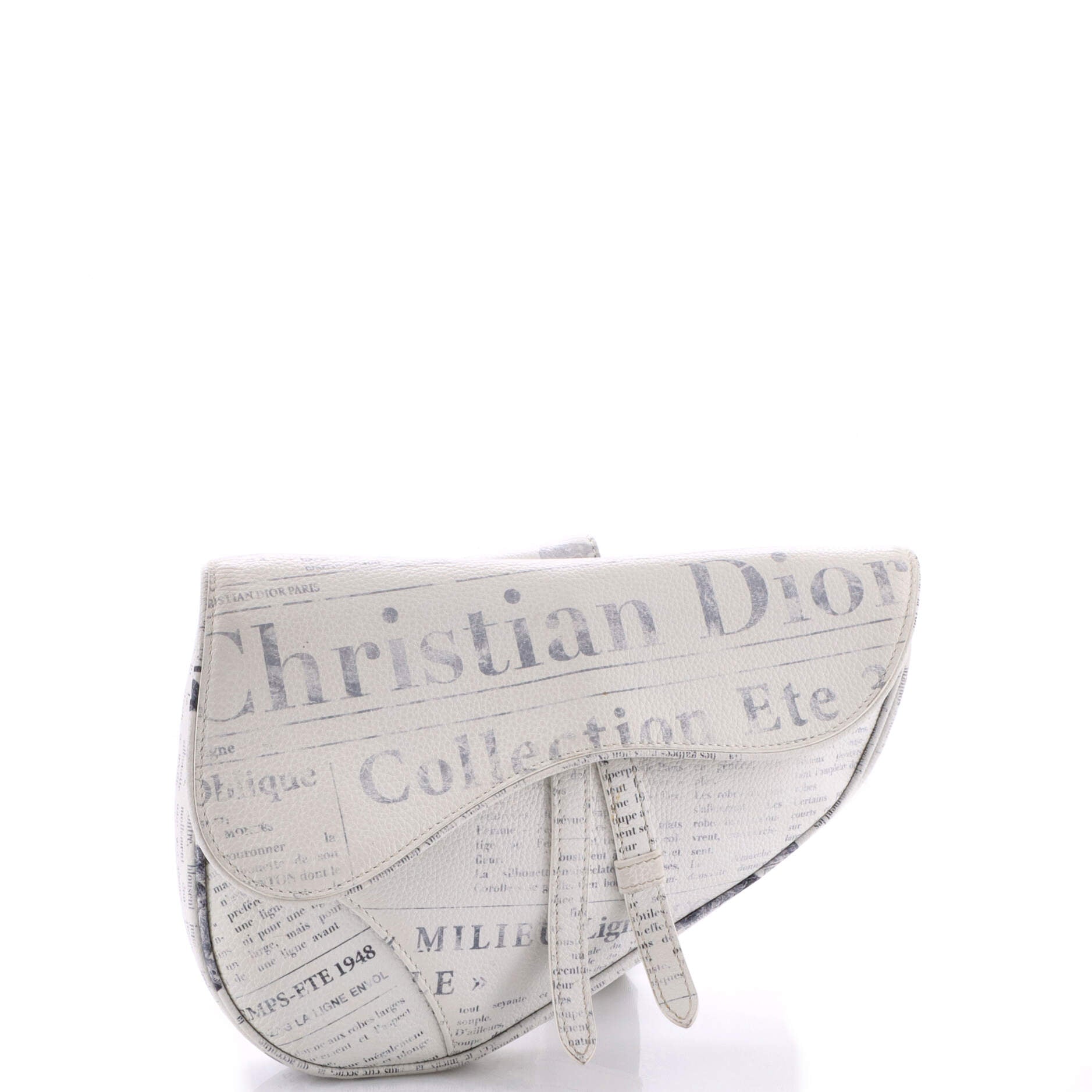Daniel Arsham Saddle Crossbody Bag Printed Leather