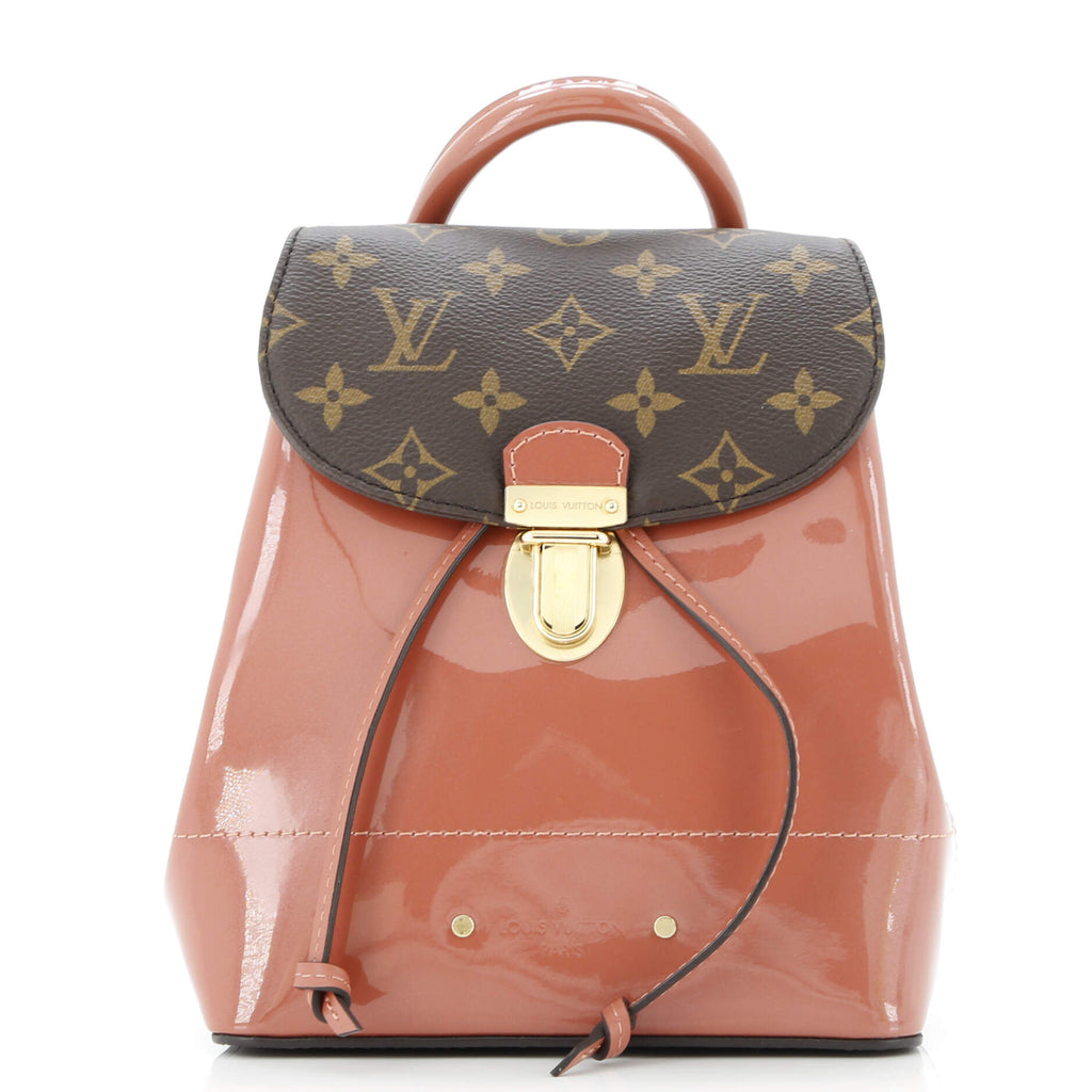 Hot Springs Backpack Vernis with Monogram Canvas