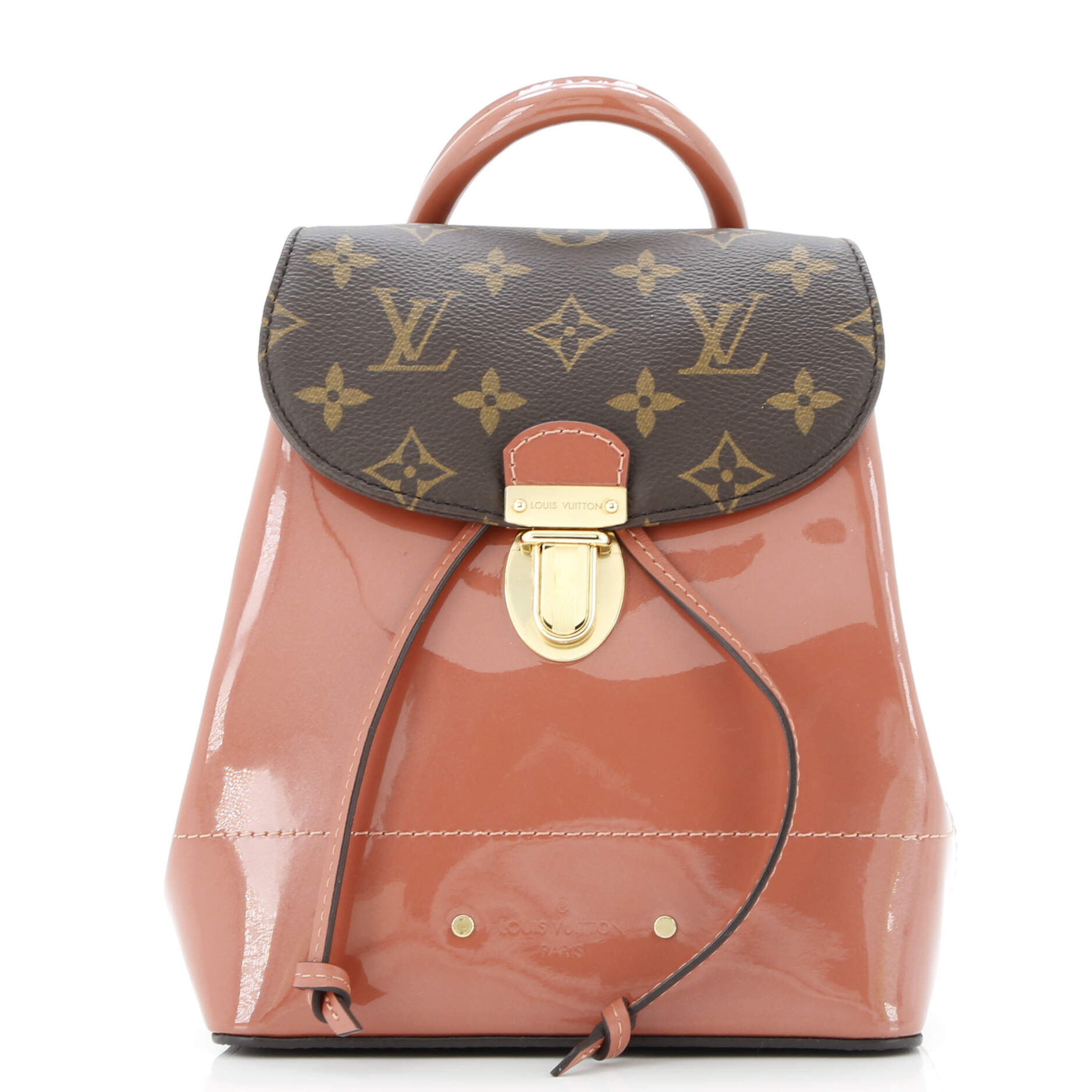 Hot Springs Backpack Vernis with Monogram Canvas