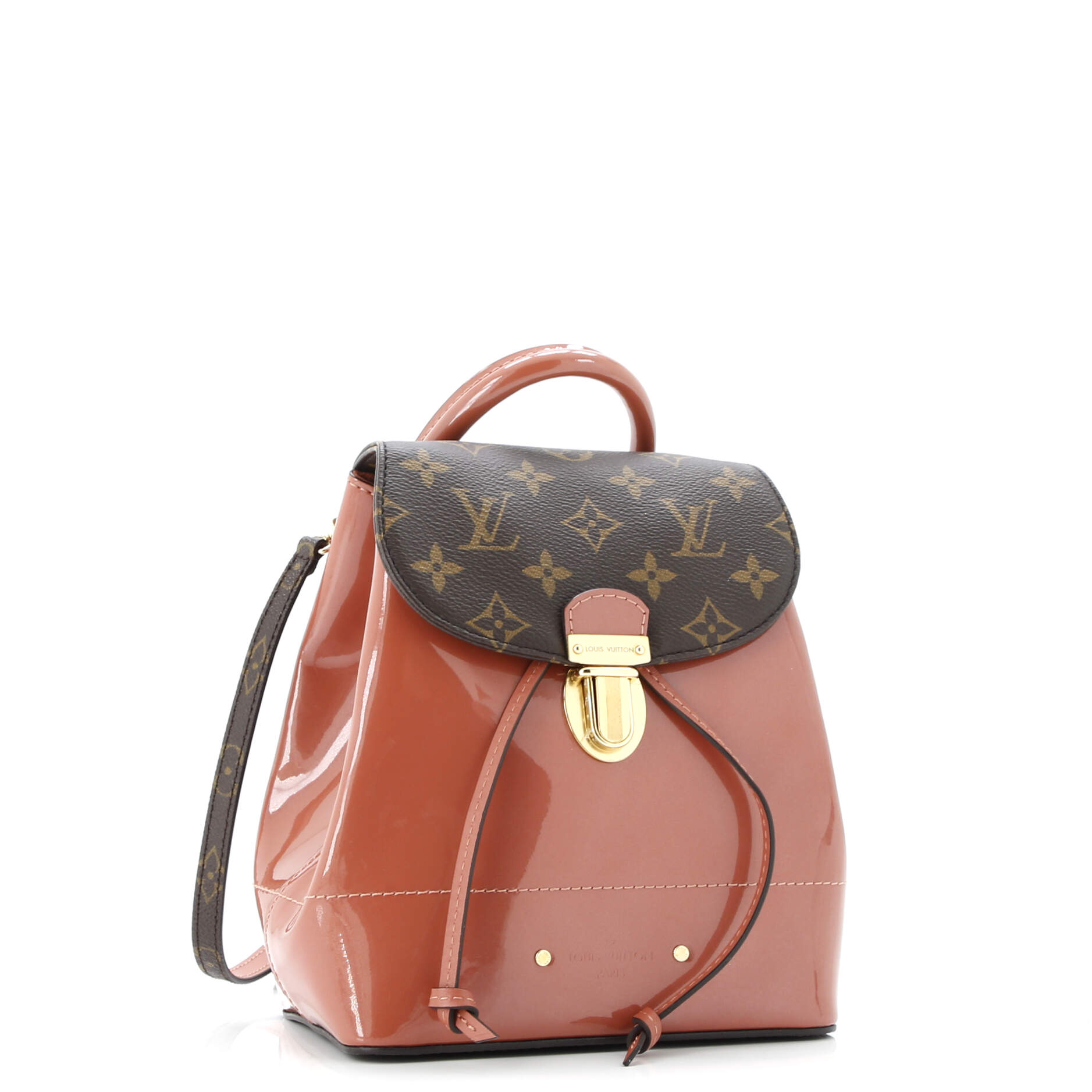 Hot Springs Backpack Vernis with Monogram Canvas