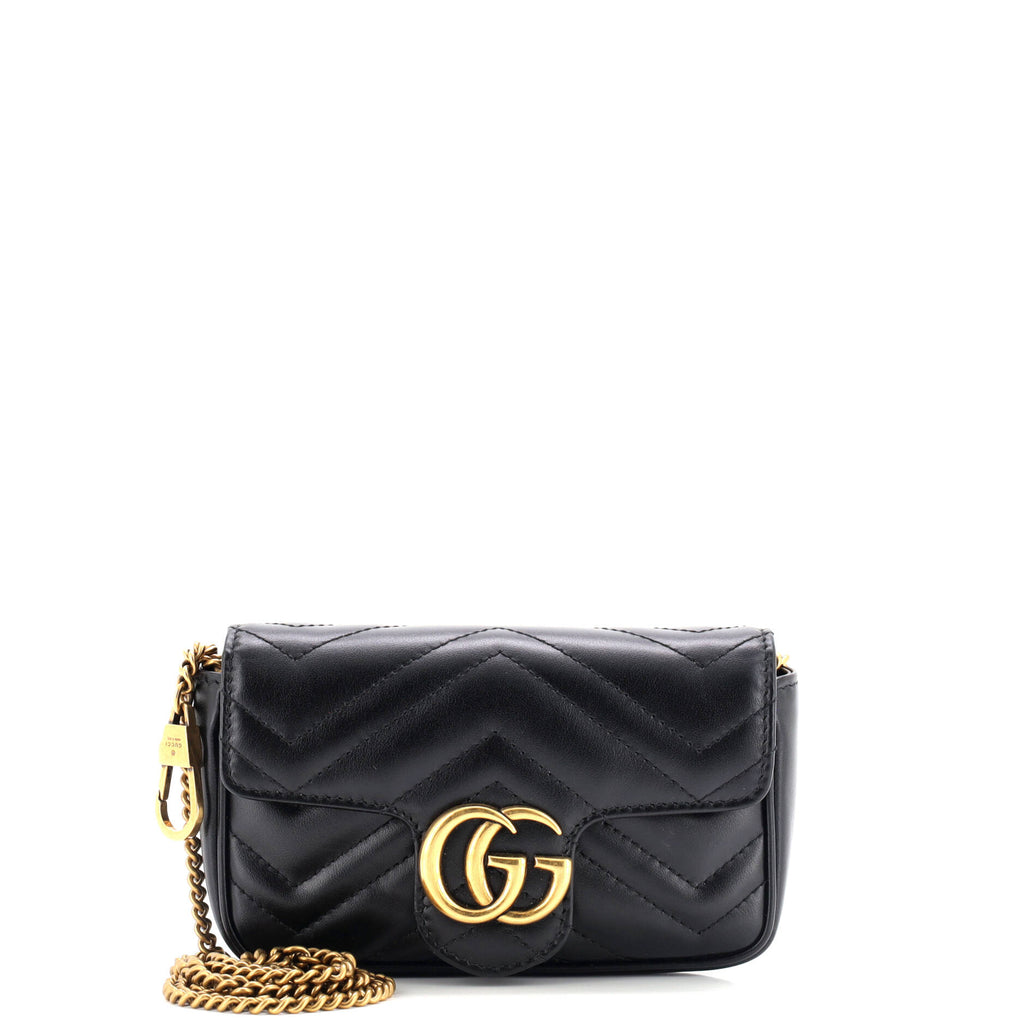 GG Marmont Flap Bag Matelasse Leather Super Mini