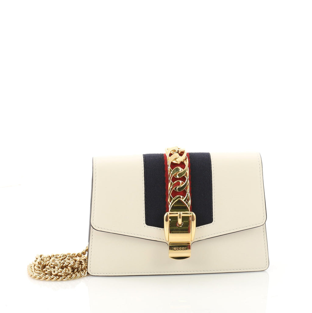 Sylvie Chain Crossbody Bag Leather Mini
