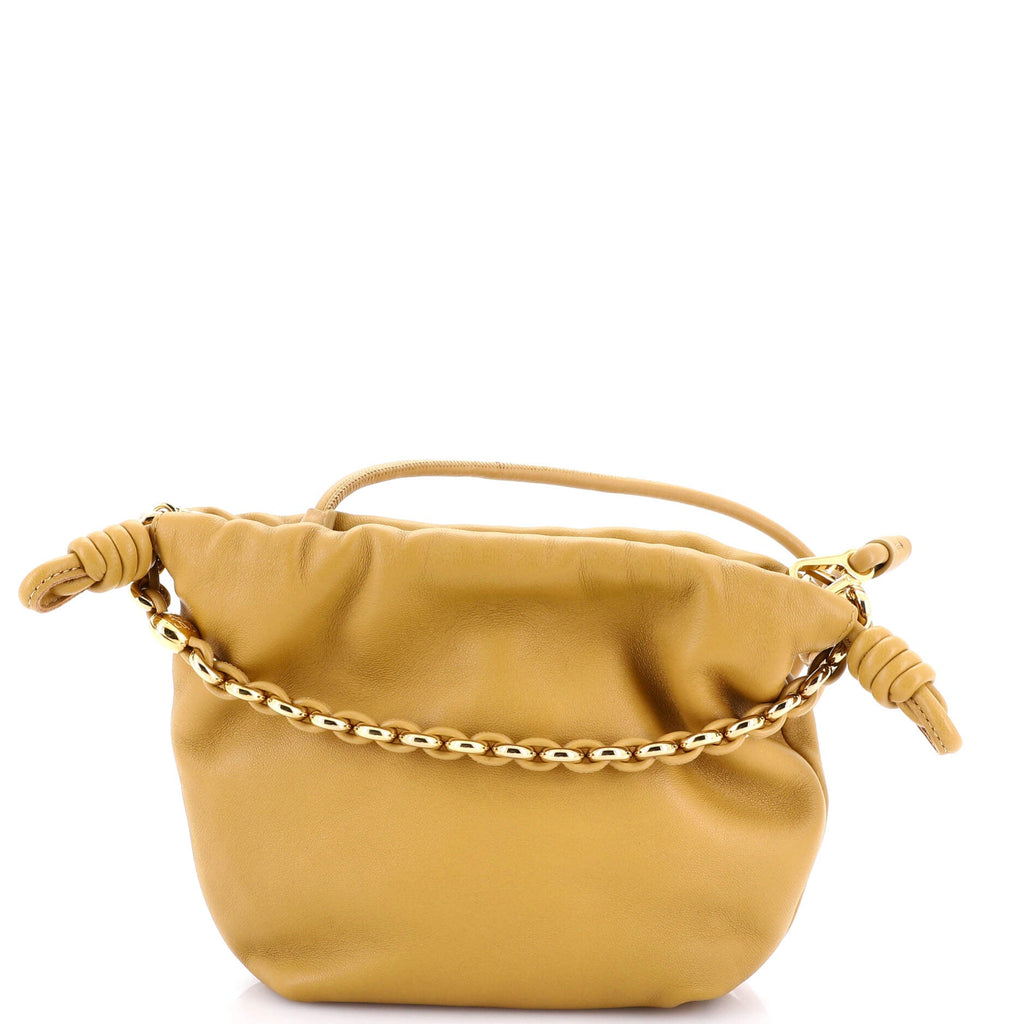 Flamenco Knot Chain Purse Bag Leather Mini