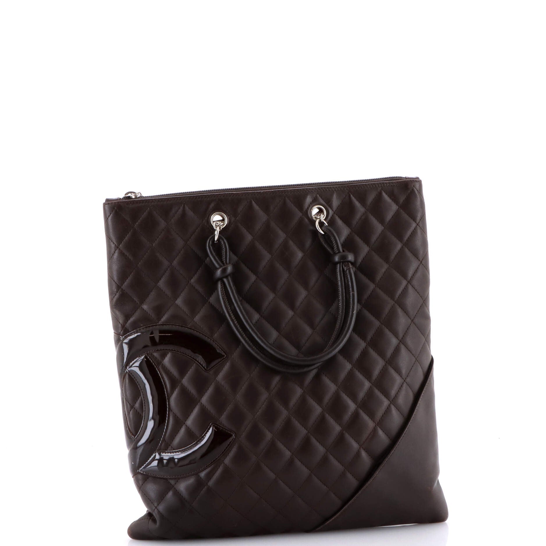 Cambon Flat Tote Quilted Leather