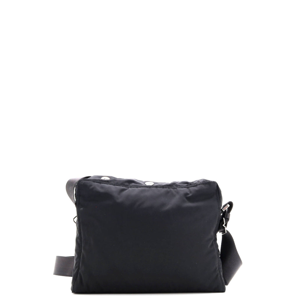 Snap Button Messenger Bag Nylon