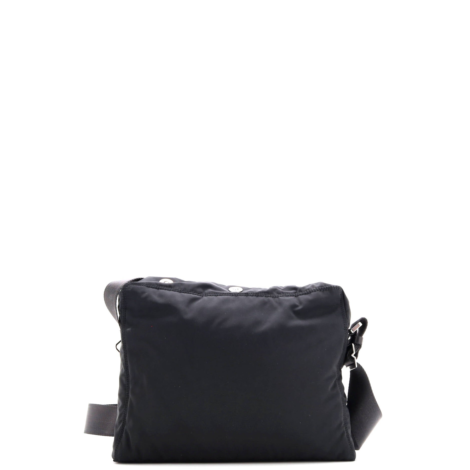 Snap Button Messenger Bag Nylon