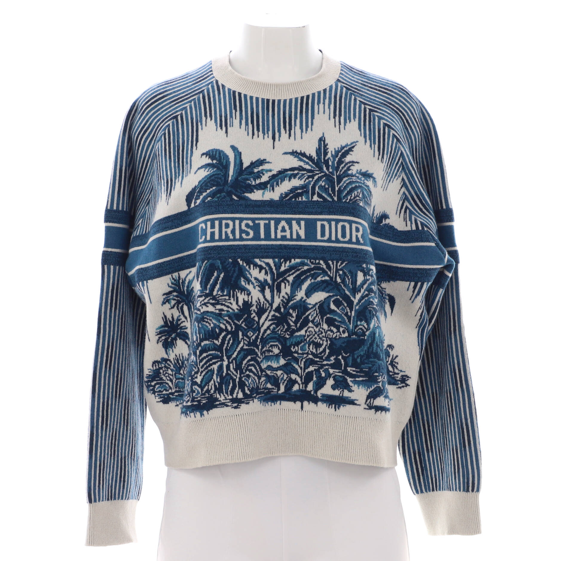 Women's Logo Crewneck Sweater Cashmere and Wool Blend