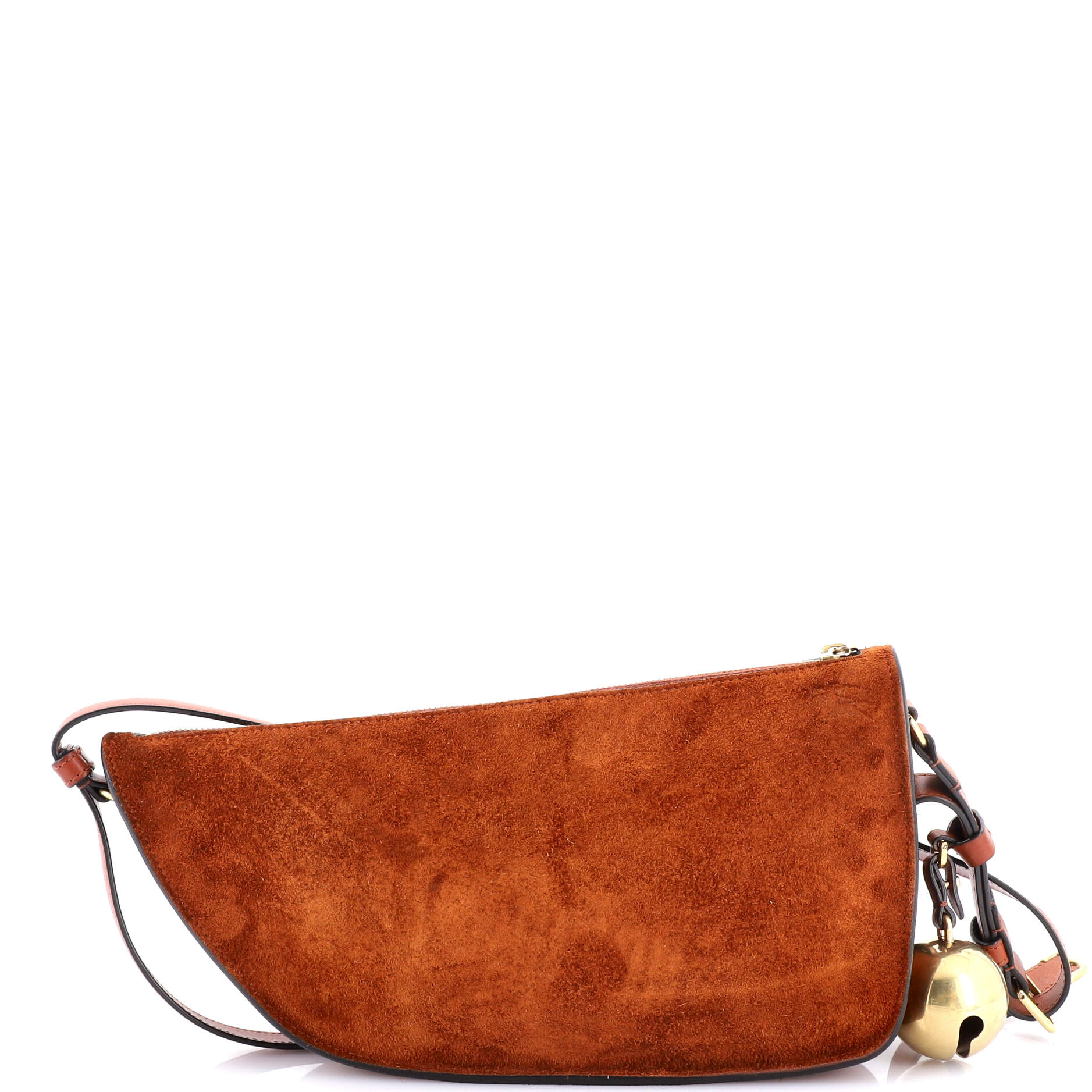 Shield Sling Shoulder Bag Suede Mini