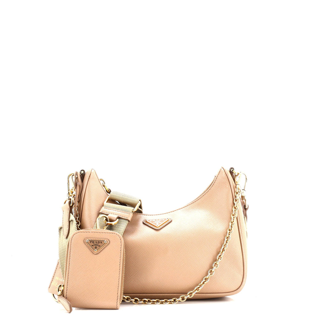 Re-Edition 2005 Shoulder Bag Saffiano Leather Small