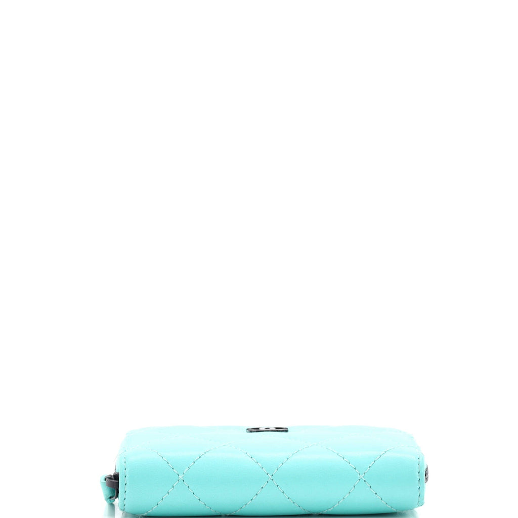CC Zip Coin Purse Quilted Lambskin Small