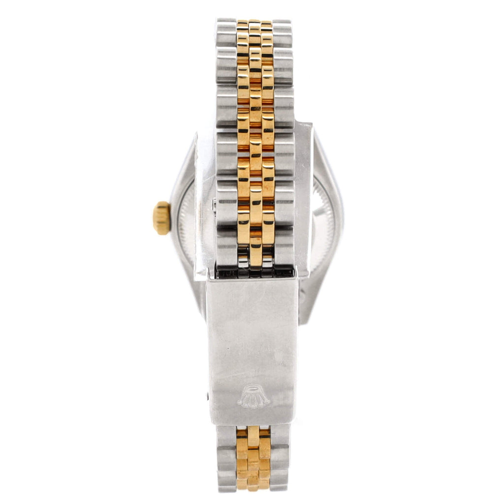 Oyster Perpetual Datejust Automatic Watch Stainless Steel and Yellow Gold with Diamond Markers 26
