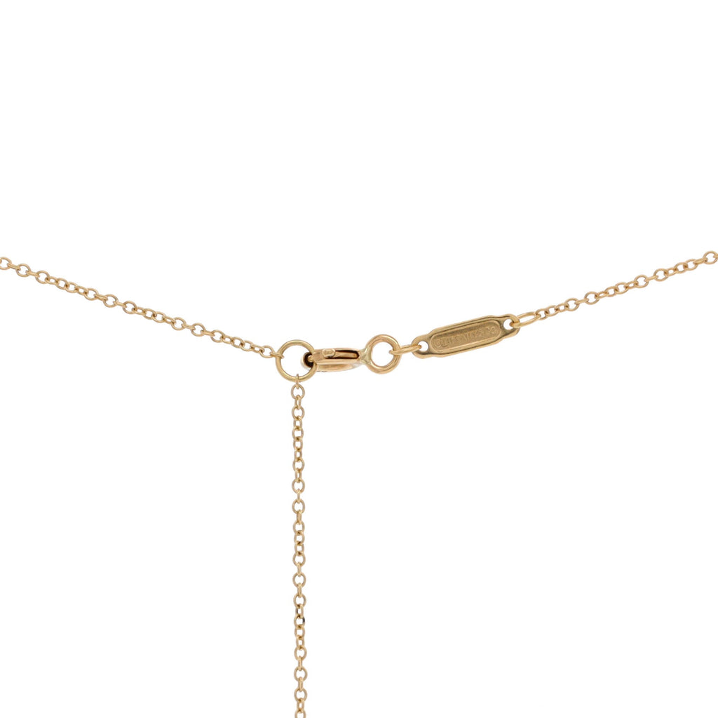 T Smile Pendant Necklace 18K Yellow Gold Large