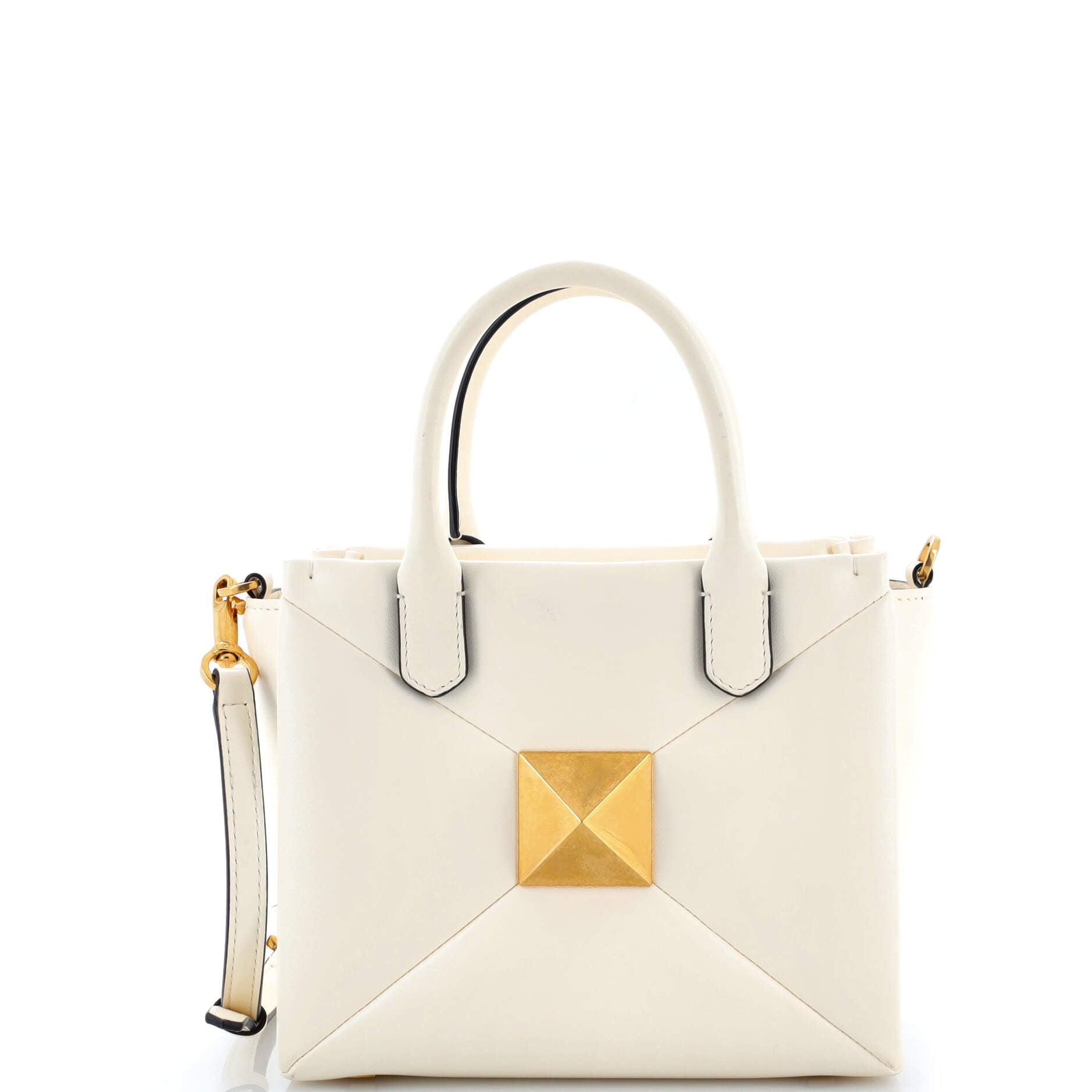 One Stud Top Handle Bag Leather Small