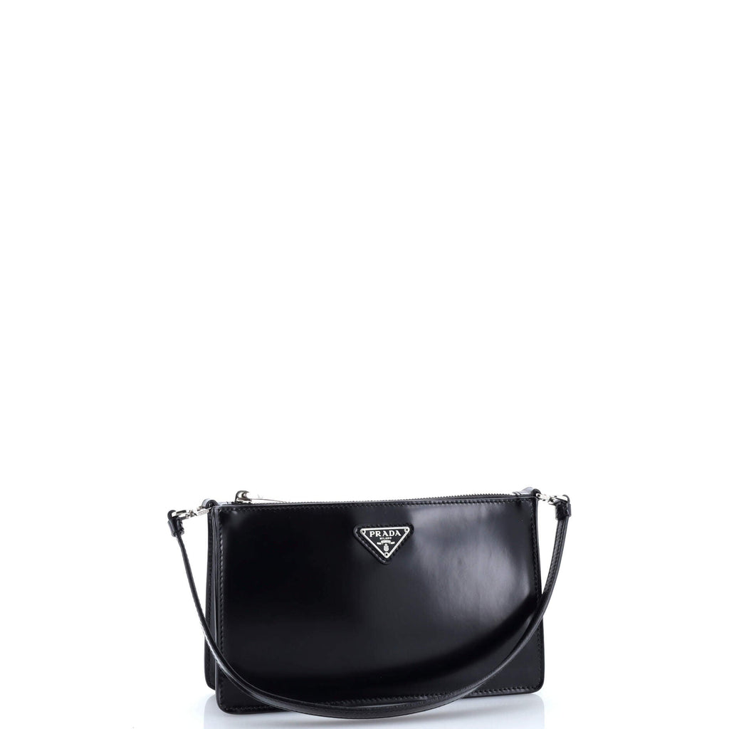 Zip Shoulder Bag Spazzolato Leather Mini