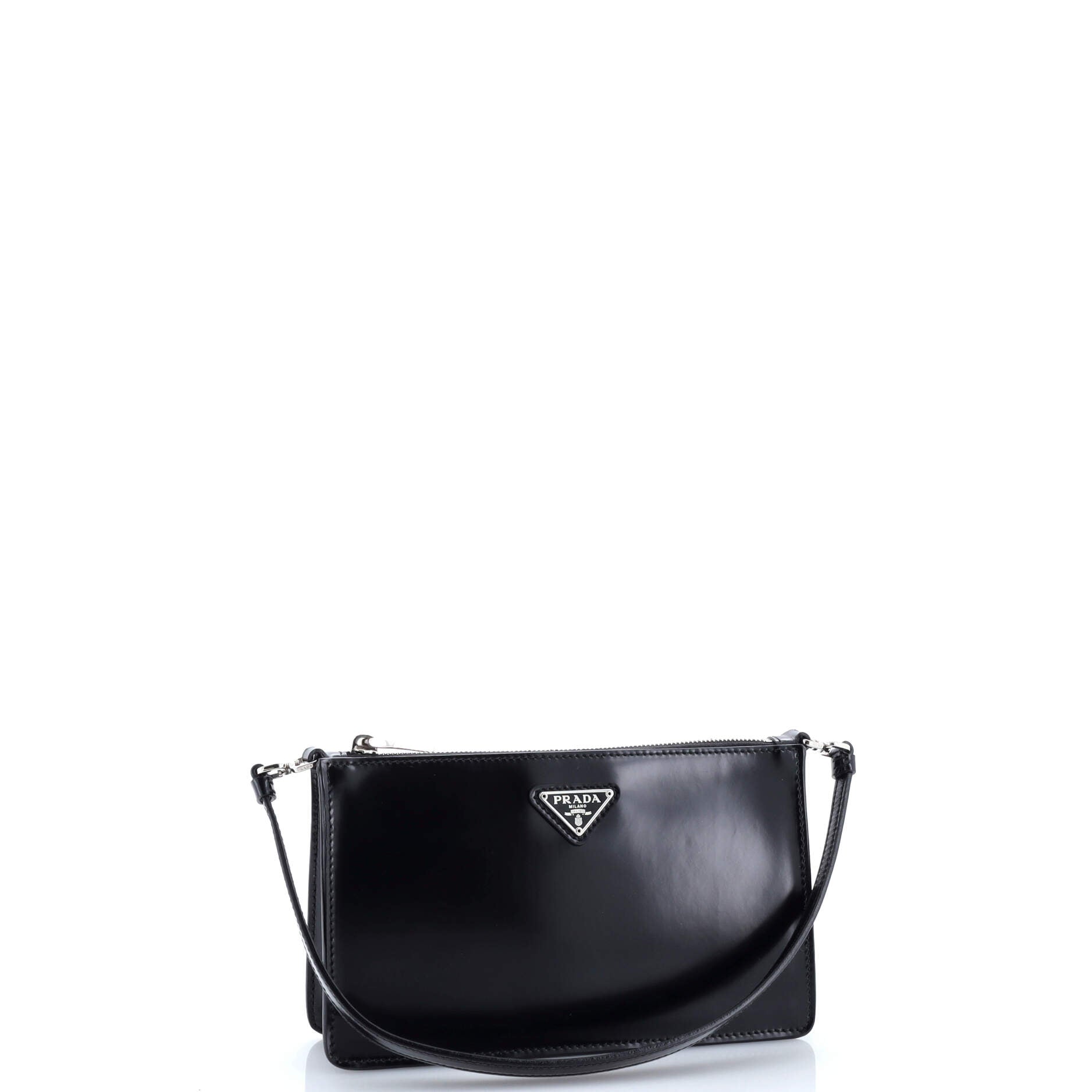 Zip Shoulder Bag Spazzolato Leather Mini