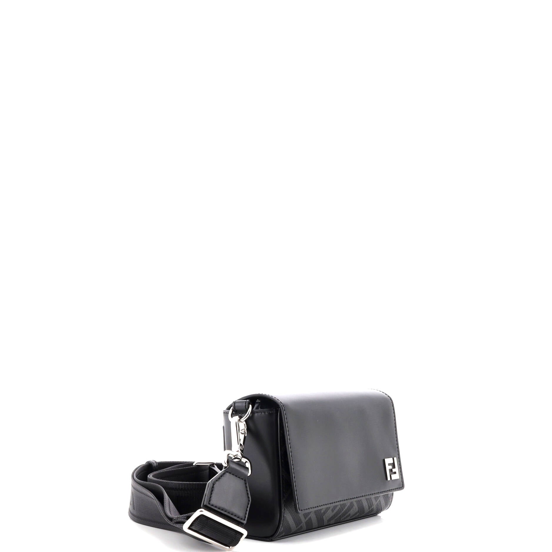 FF Squared Compact Bag Zucca Coated Canvas and Leather