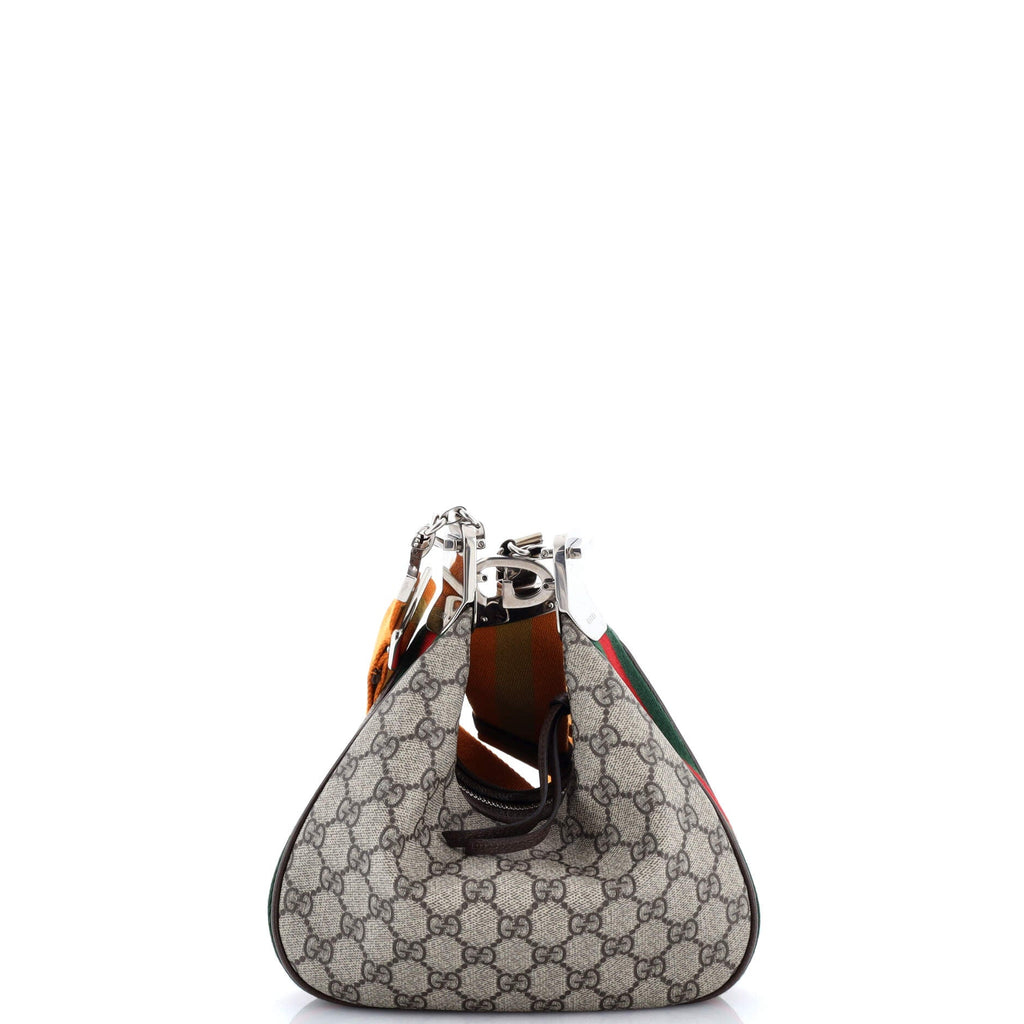 Attache Shoulder Bag GG Coated Canvas Small
