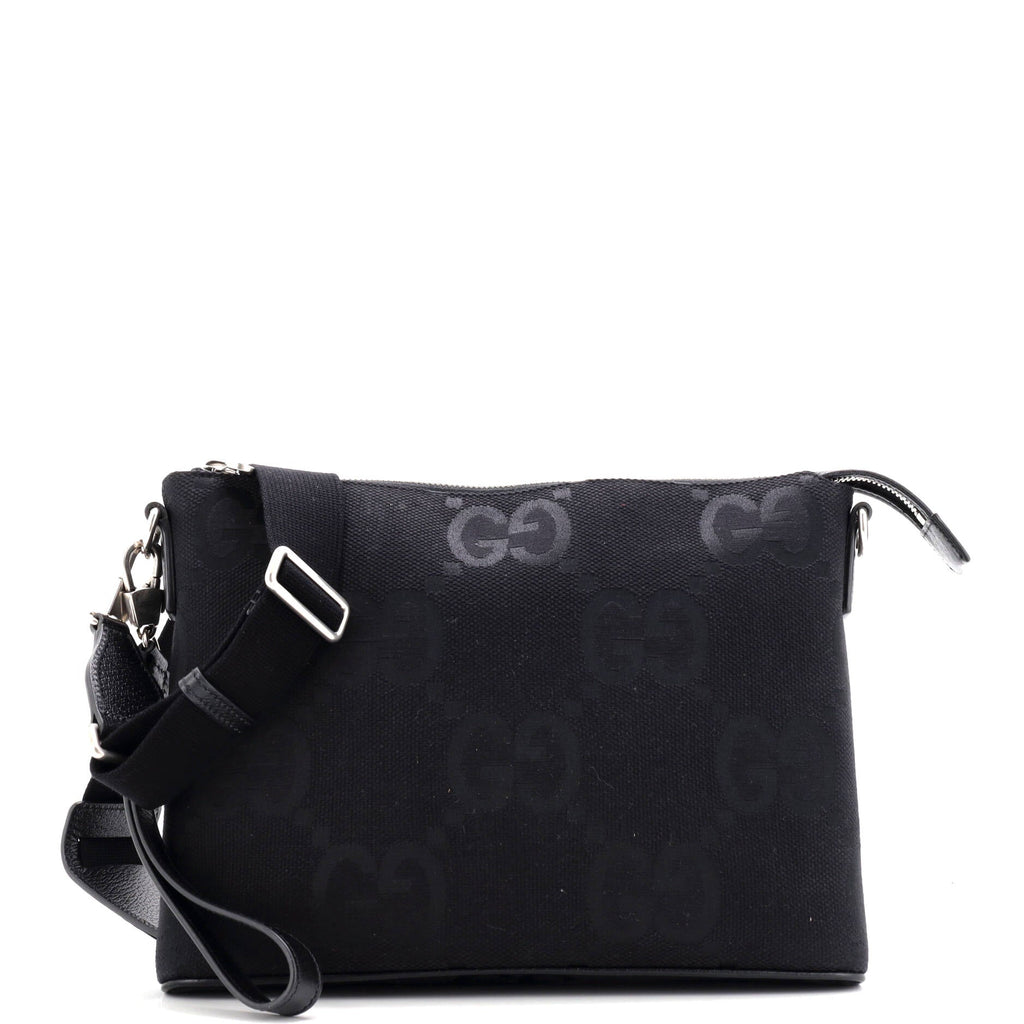 Zip Messenger Bag Jumbo GG Canvas