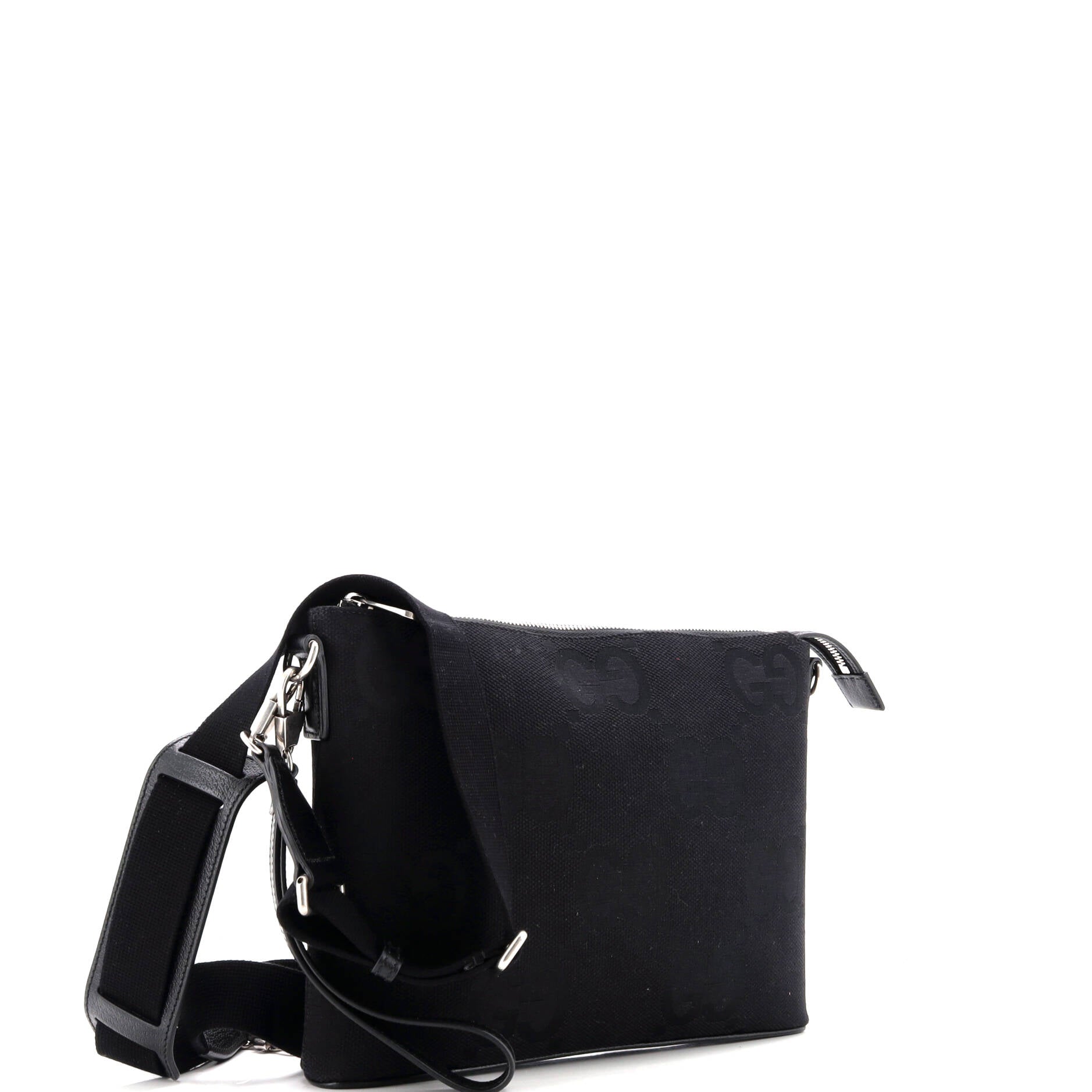 Zip Messenger Bag Jumbo GG Canvas