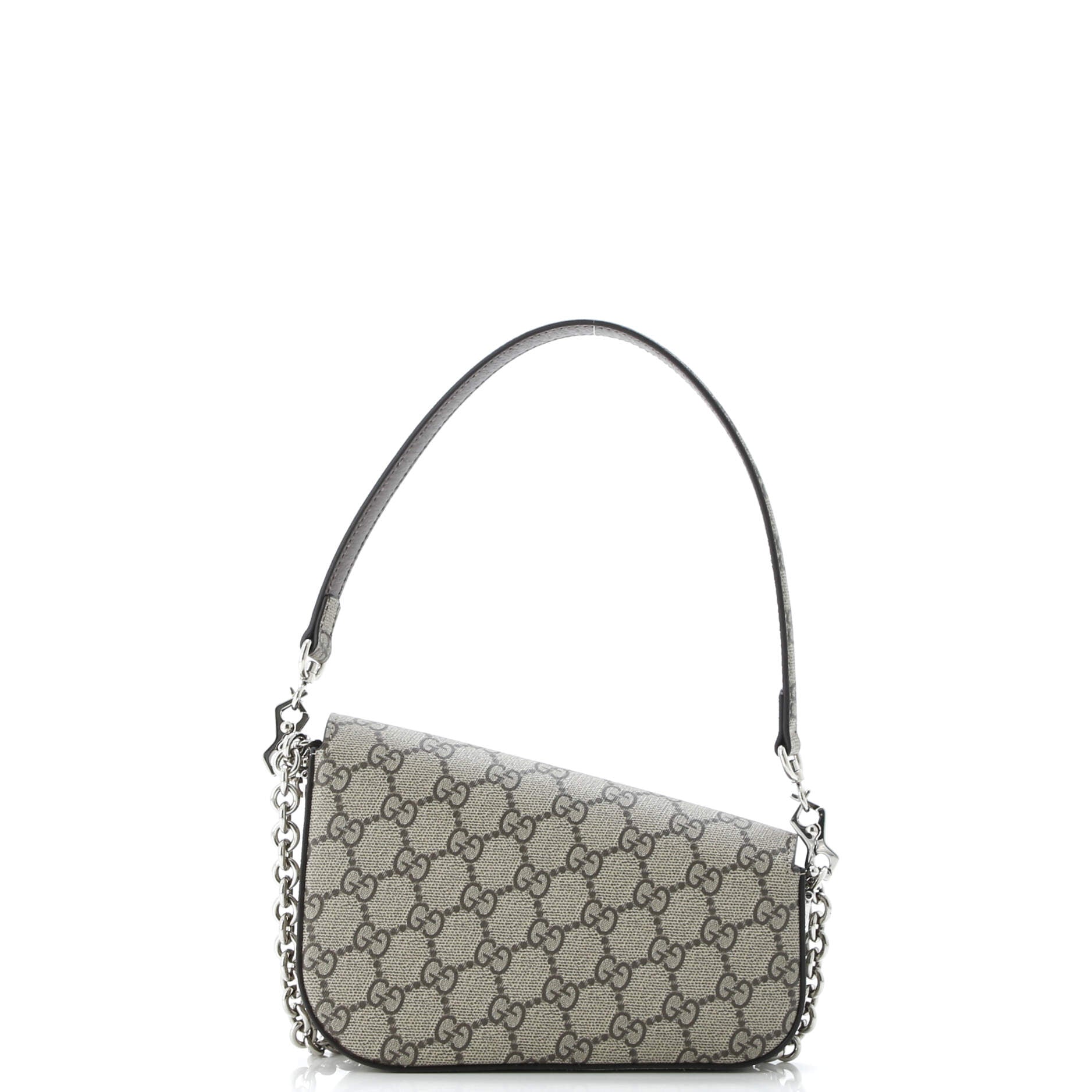 Horsebit 1955 Asymmetric Shoulder Bag GG Coated Canvas Mini