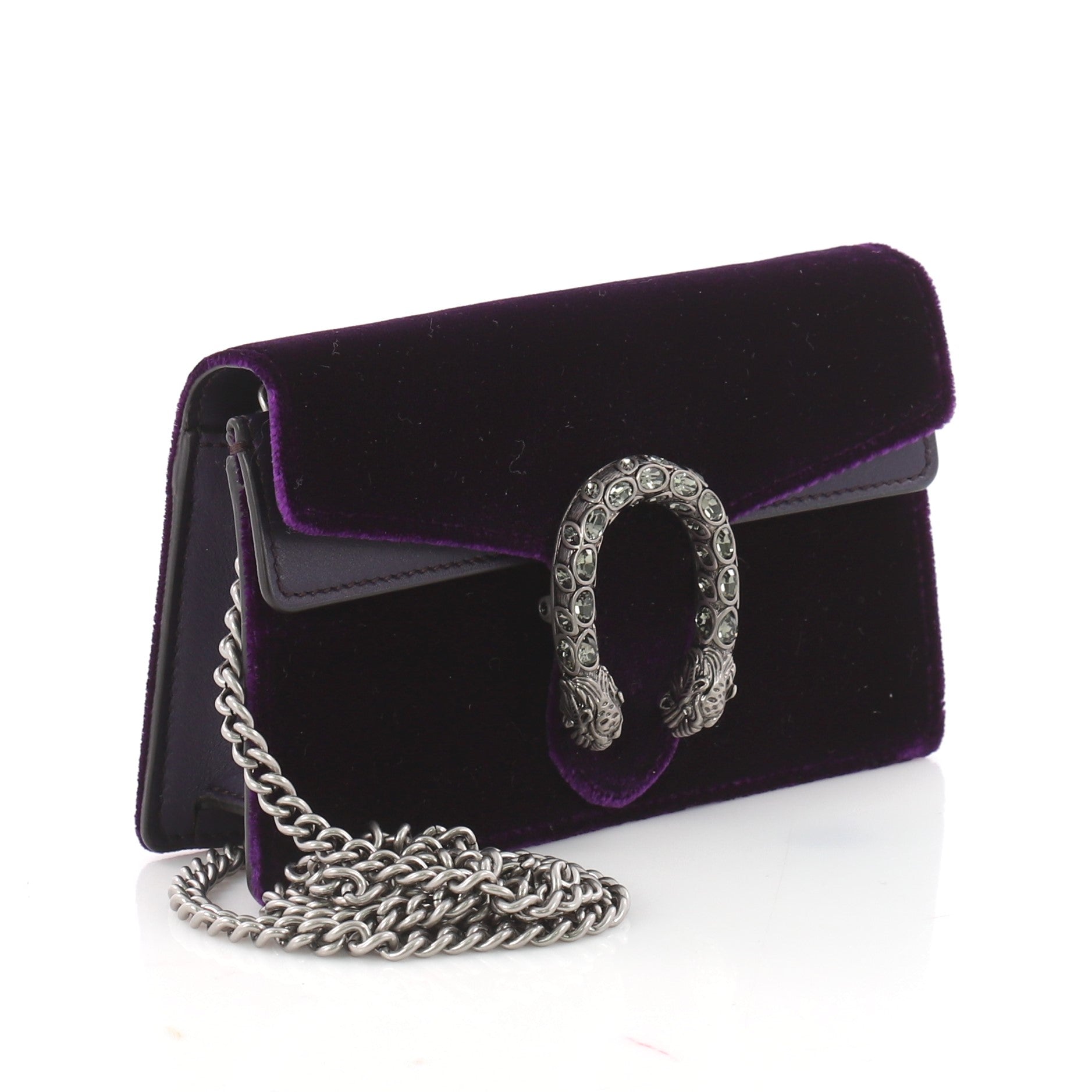 Dionysus Handbag Velvet Super Mini